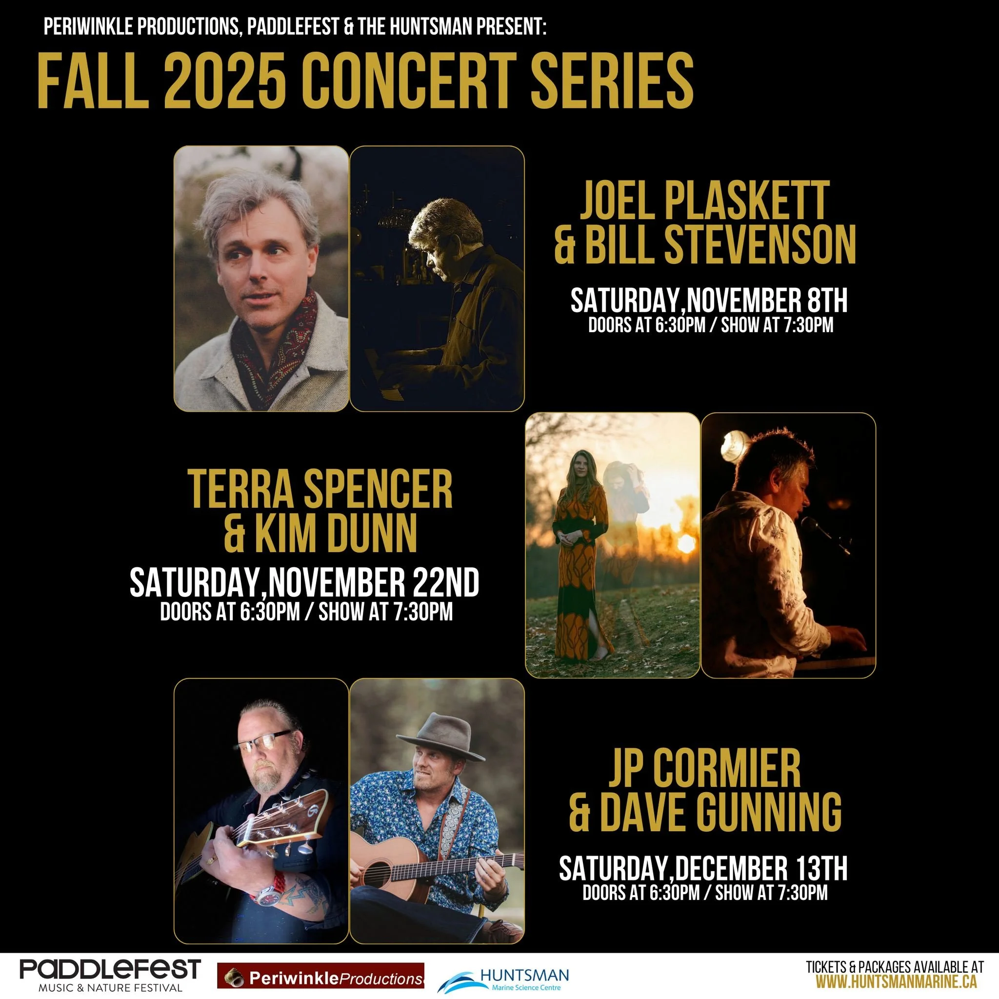 We&rsquo;re very excited to announce our Seasonal Concert Series in partnership with Periwinkle Productions &amp; the Huntsman Marine Science Centre! 

Join us at the Huntsman Fundy Discovery Aquarium this fall for three unforgettable nights of East 