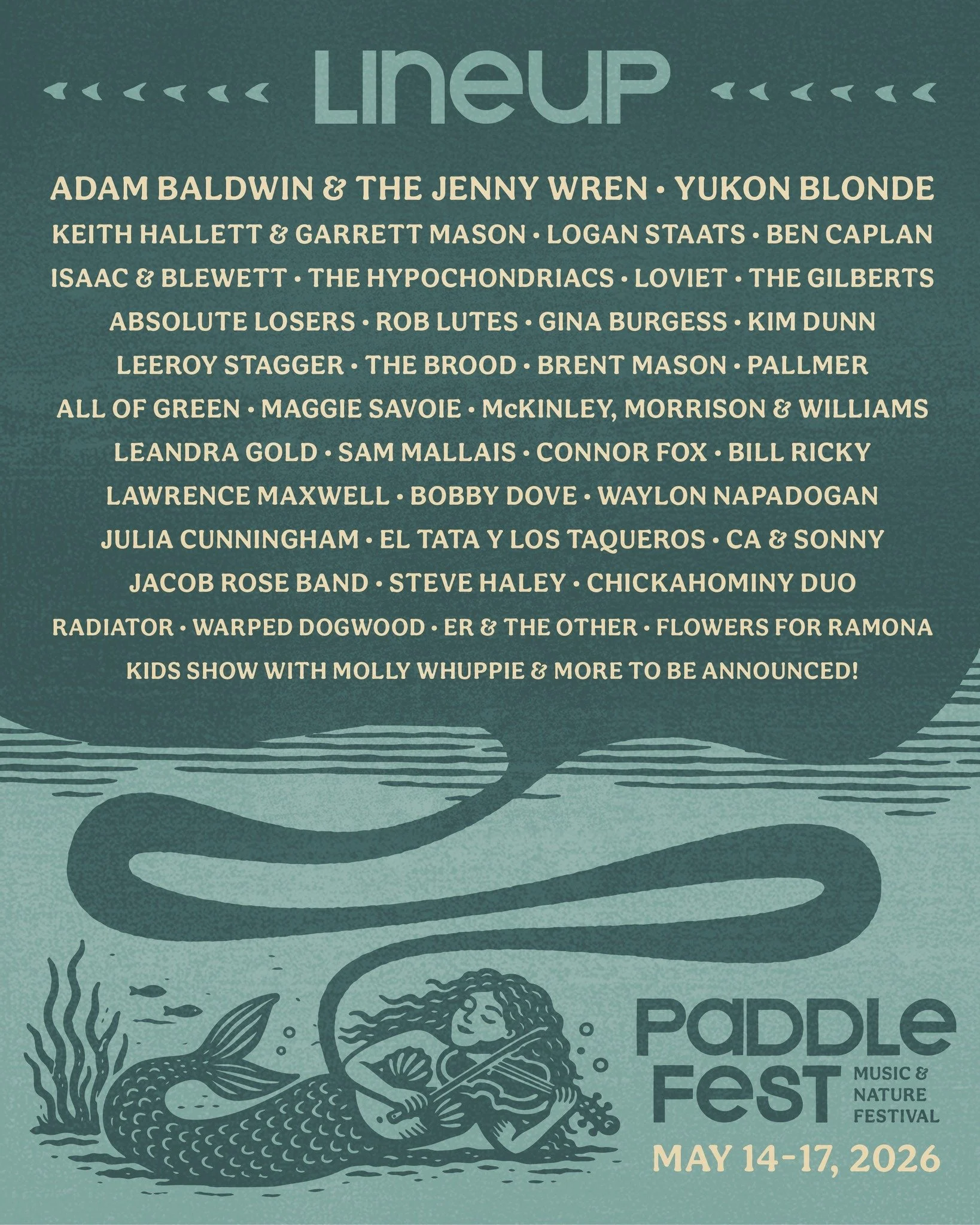 The 2026 Paddlefest Music &amp; Nature Festival lineup is here! 

We&rsquo;re celebrating 30 years of Paddlefest with some amazing musicians from across Canada, including some festival favourites and tons of emerging talent from New Brunswick and the