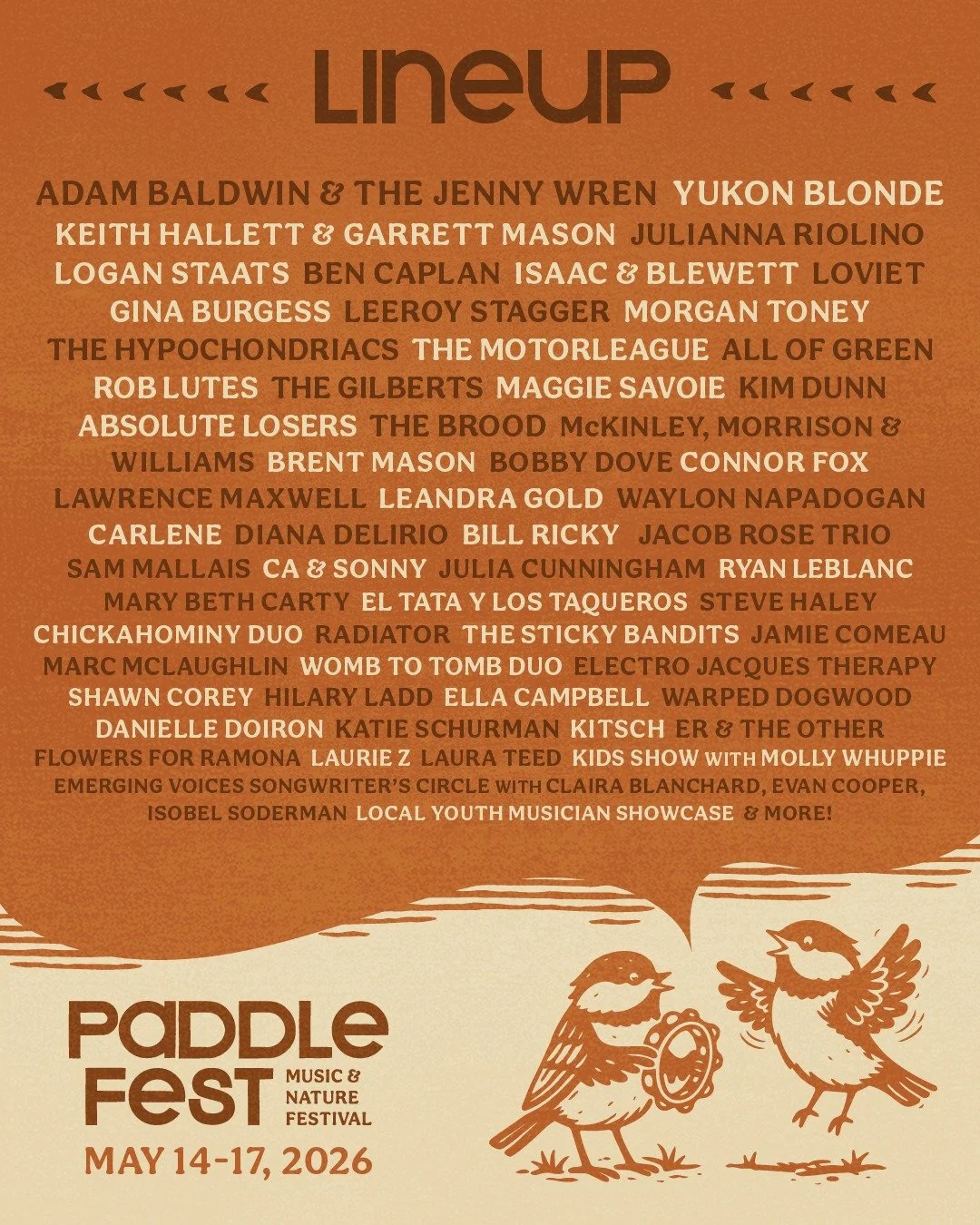 Paddlefest  is a true spring awakening, filling St. Andrews with music, art, outdoor events and community fun! Join us for the kickoff to the season May 14th - 17th 

#Paddlefest2026 #ThatsAPaddlin #Festivals #NewBrunswick