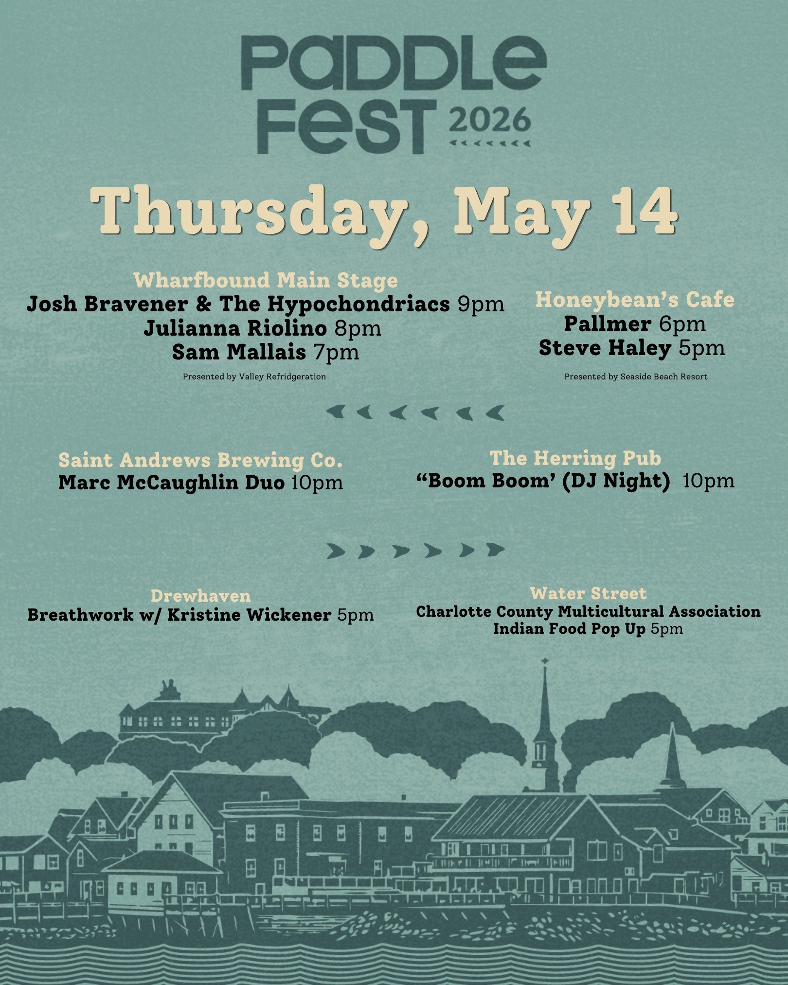 On Thursday, May 14th we kick off our 2026 festival with a stacked evening of music and events! Will you be helping us start things off? #Paddlefest2026 #ThatsAPaddlin