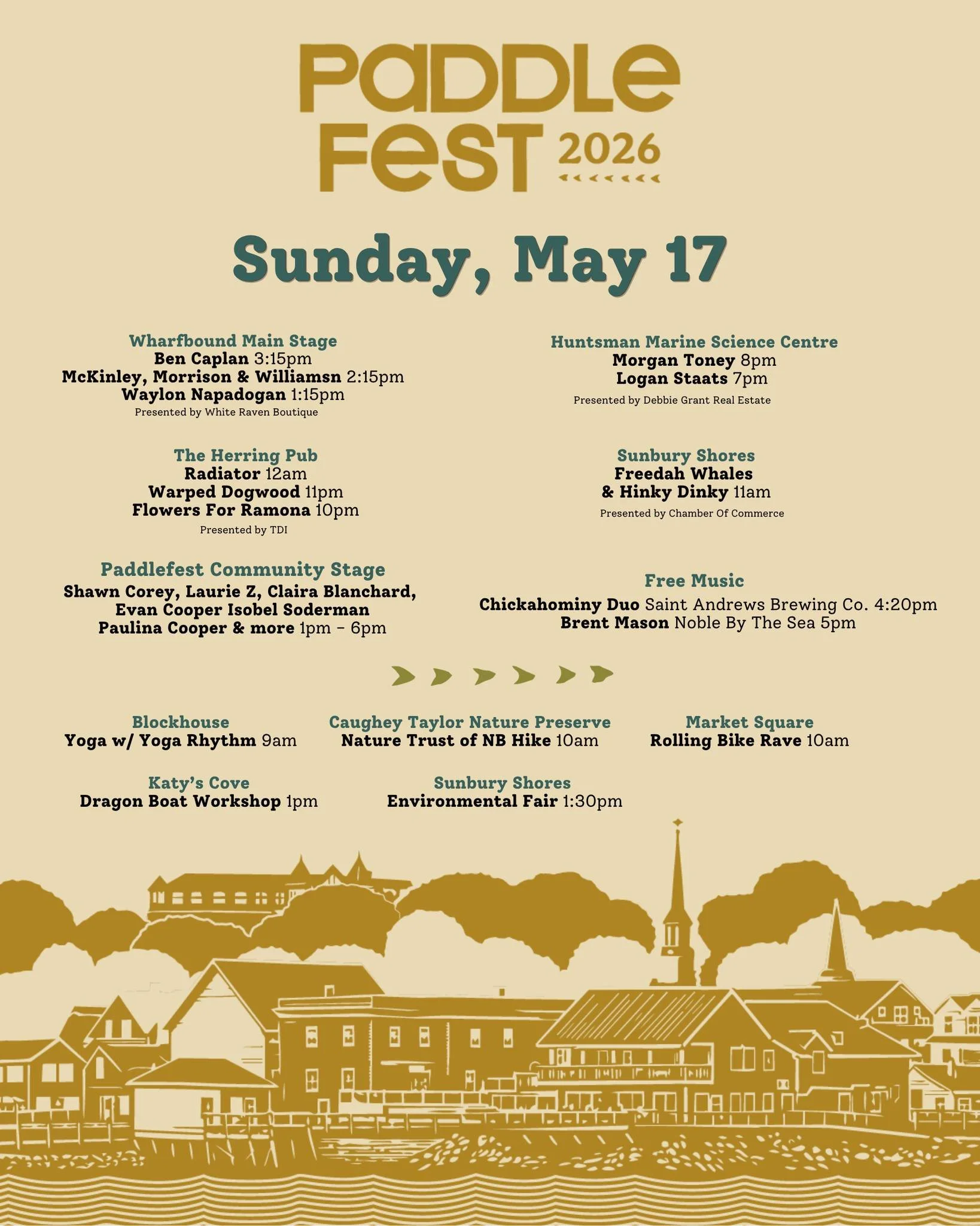 In 4 weeks time we'll be wrapping up Paddlefest 2026 with a super sized Sunday filled with great programming and events!