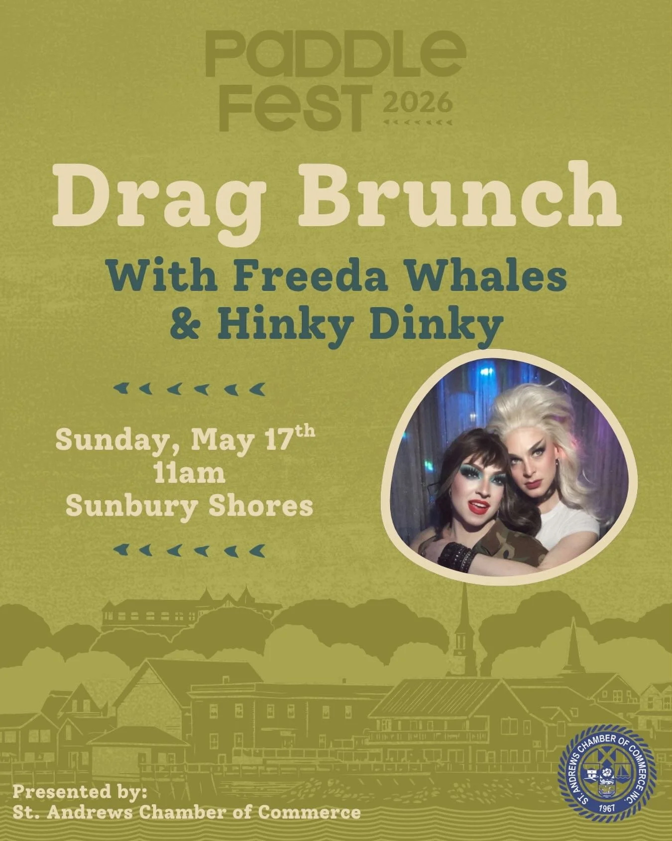 Get ready for Paddlefest&rsquo;s second annual Drag Brunch, happening Sunday May 17th at 11am at Sunbury Shores! The fabulous queens Freeda Whales and Hinky Dinky will be taking to the stage to bring us a round of queer music trivia along with some u