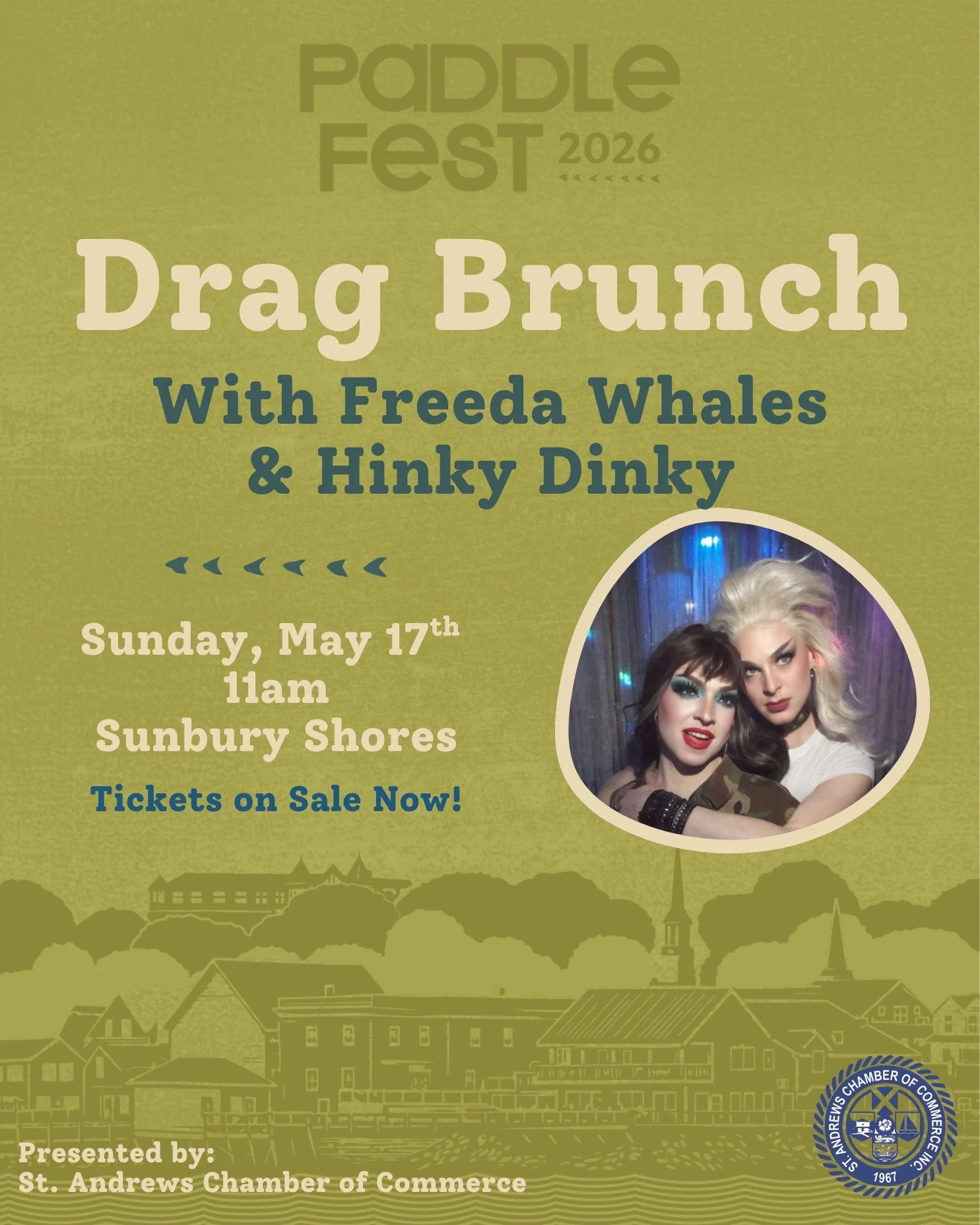Tickets for the Paddlefest Drag Brunch are on sale now!

You can buy a ticket for just the show or a combo that includes a ticket, a drink and a brunch plate from Caliente Mexican Street Tacos! Limited quantities available 

Ticket link in our Bio 🪩