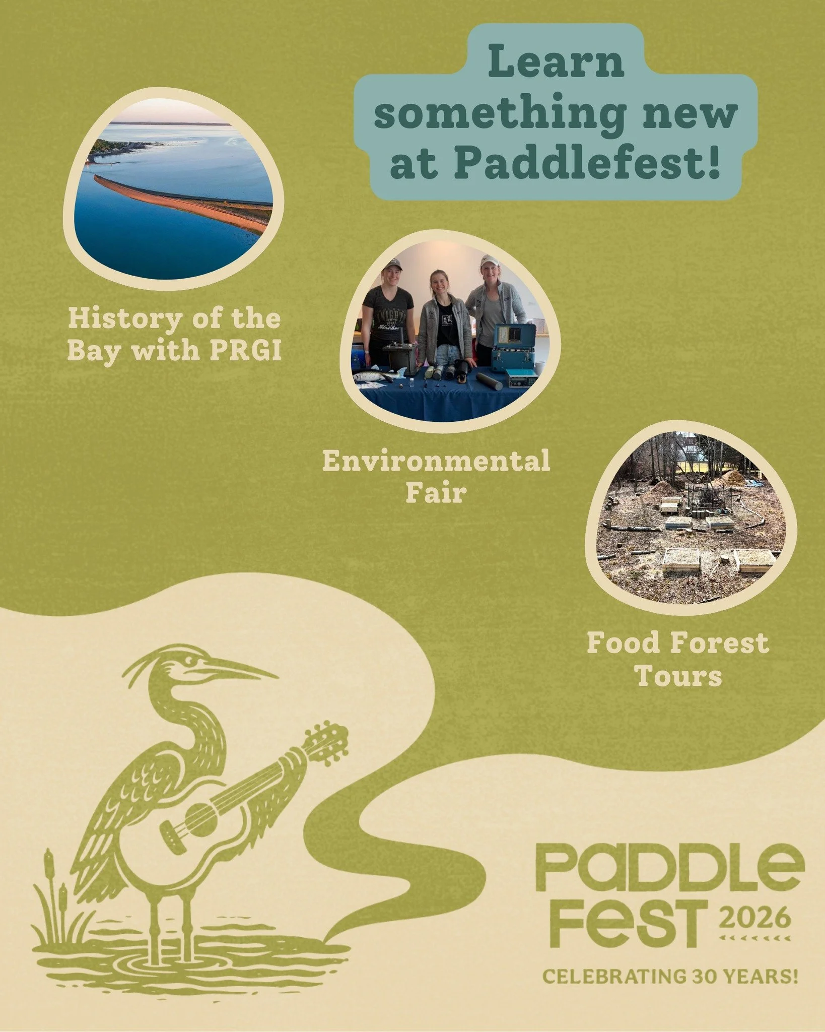 At Paddlefest 2026 you can discover and learn something new! 

Discover the history of the unceded territory of the Peskotomuhkati Nation

Take a tour of the St. Andrews Food Forest and learn how you can get involved feeding those in need

Join us at