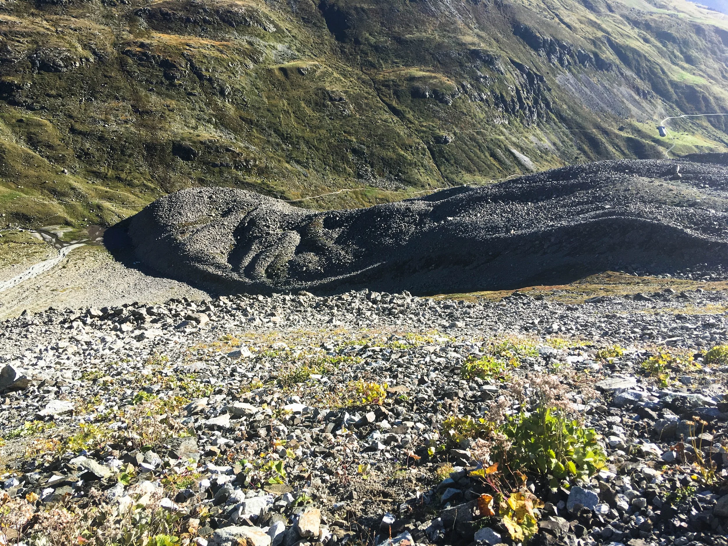 Blockgletscher unterhalb des Piz Julier, September 2019