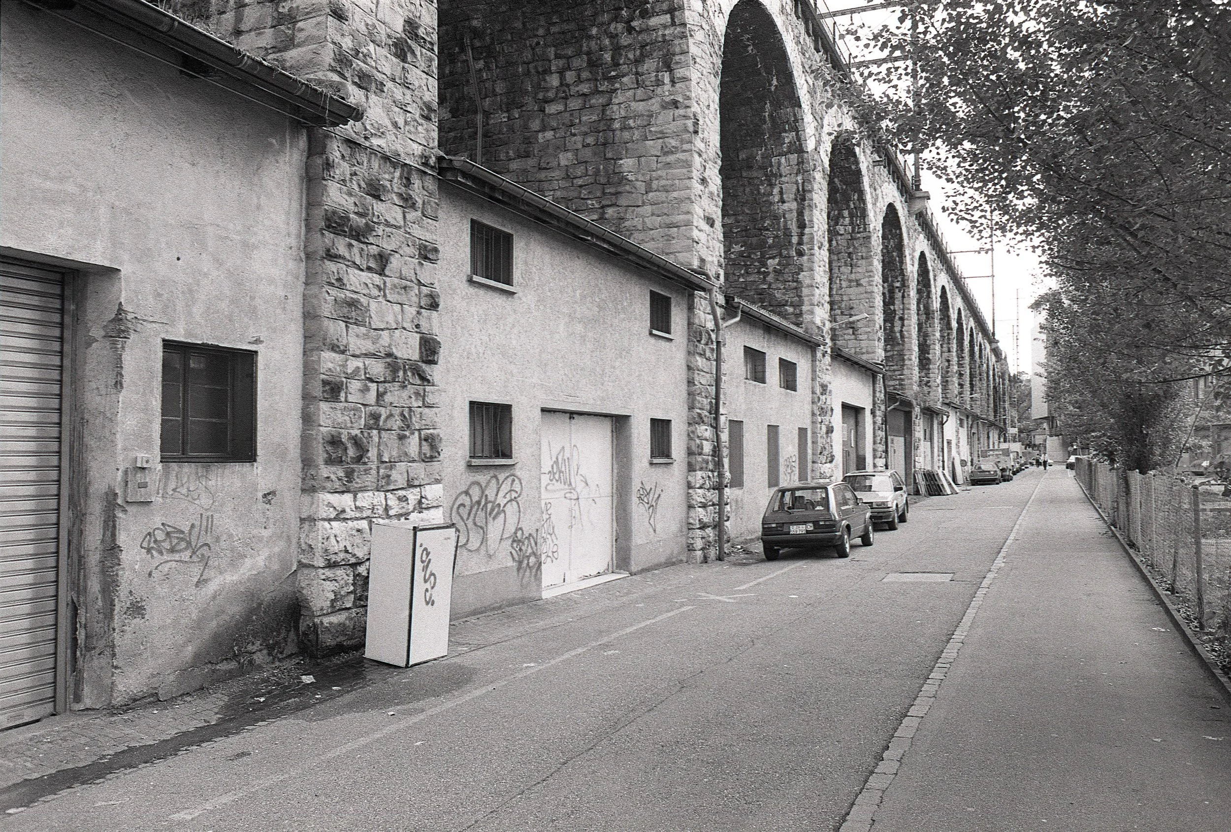 Nr. 136: Frühsommer 1996, Eisenbahnviadukt, Viaduktstrasse, Zürich