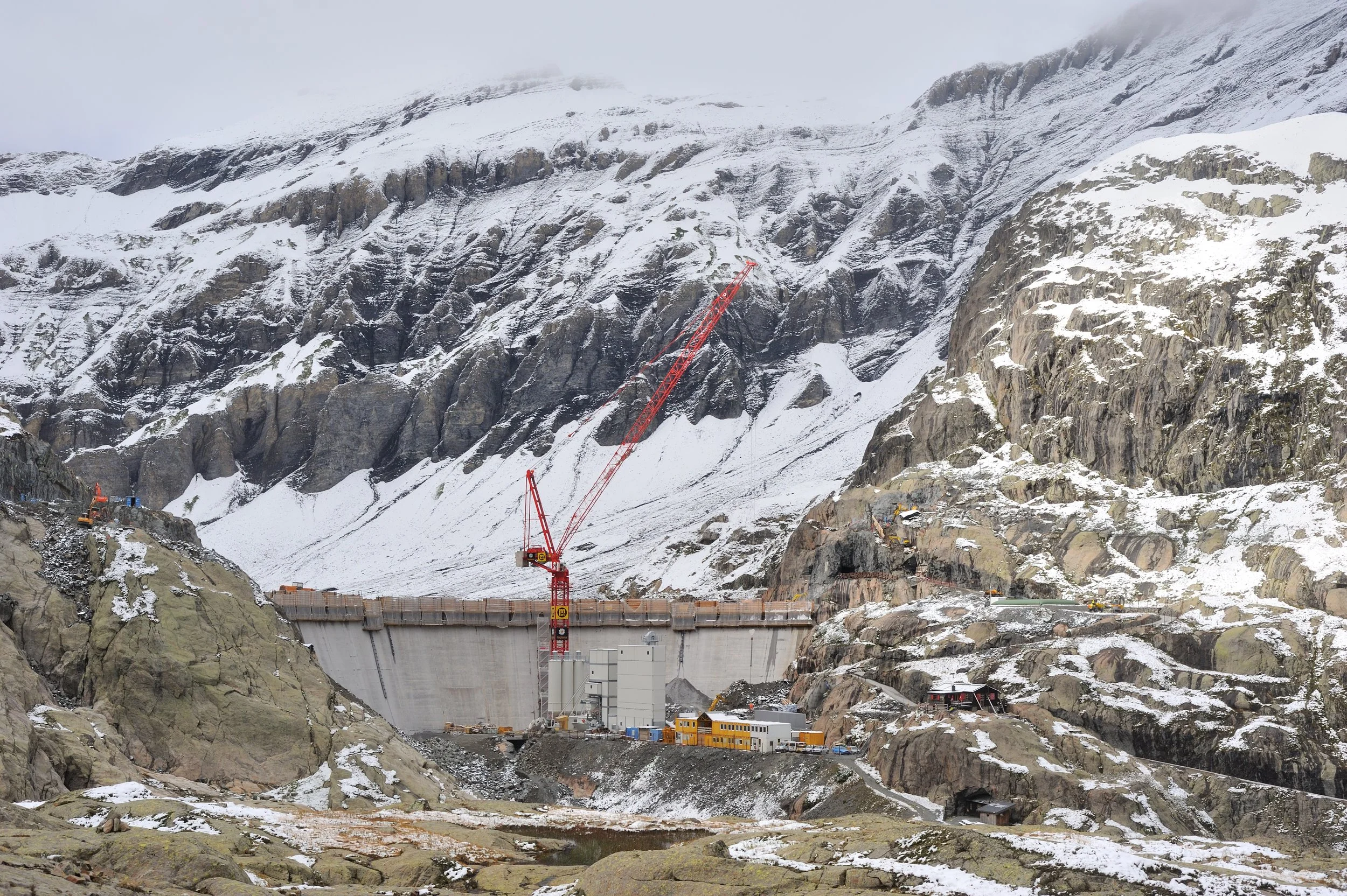 Erhöhung der Staumauer des Lac du Vieux Emosson
