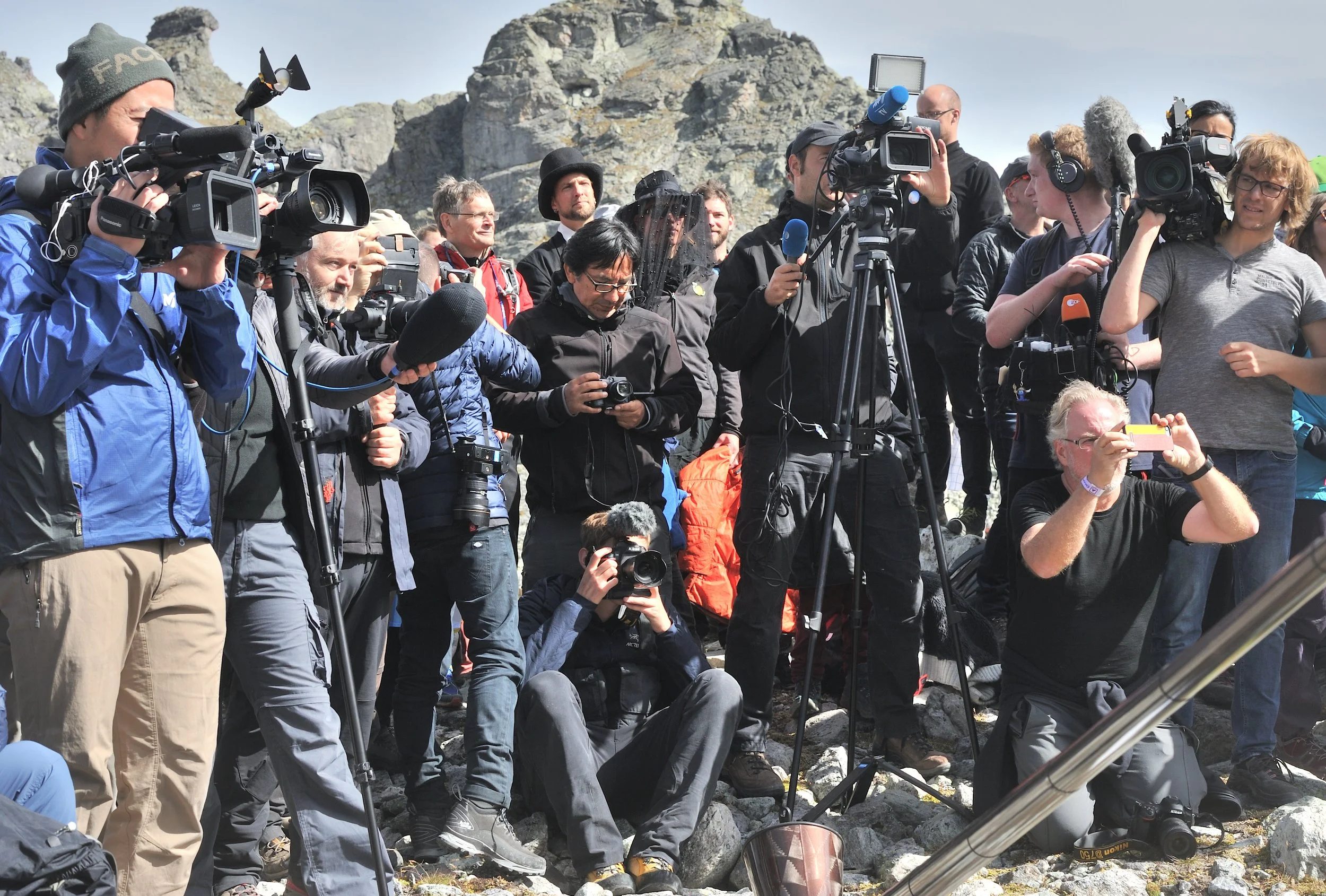 Gedenkfeier anlässlich des Wegschmelzens des Gletschers am Pizol, September 2019