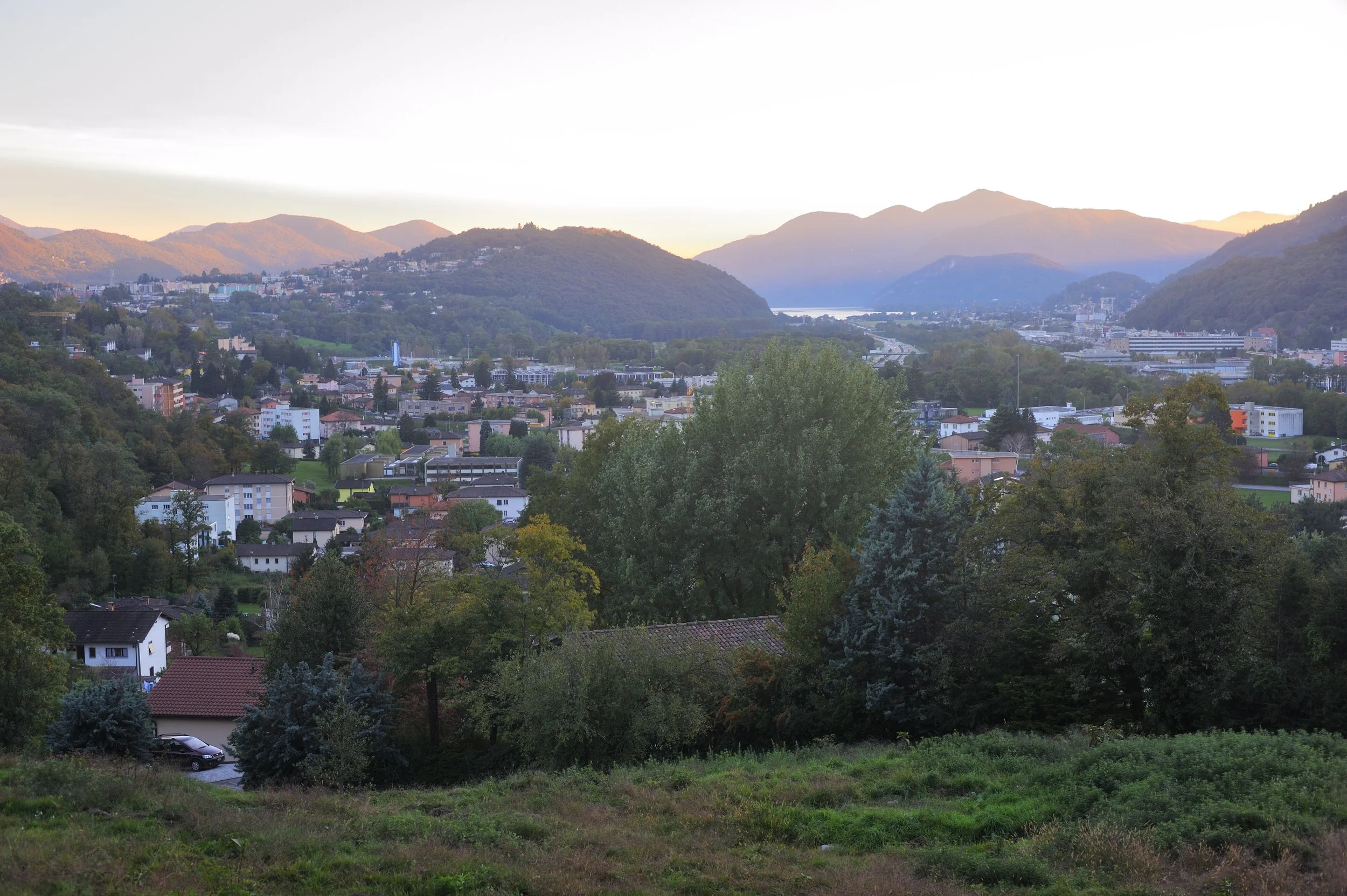 Blick von Lamone Richtung Agno, 18. Oktober 2010