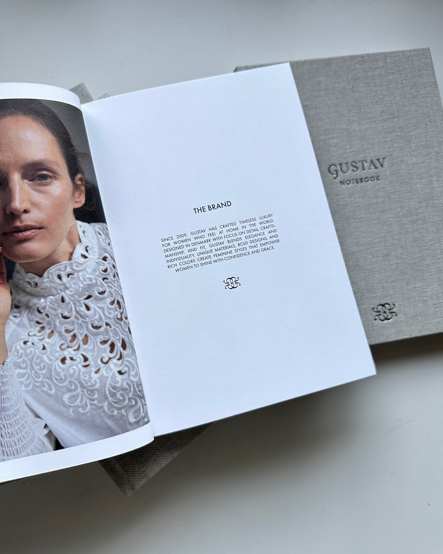 Branding lives in the details &ndash; digital and physical. 
For the Danish fashion brand Gustav, I created two very different but connected touchpoints: &ndash; A refined, mobile-friendly newsletter design &ndash; An exclusive hardbound notebook, cr