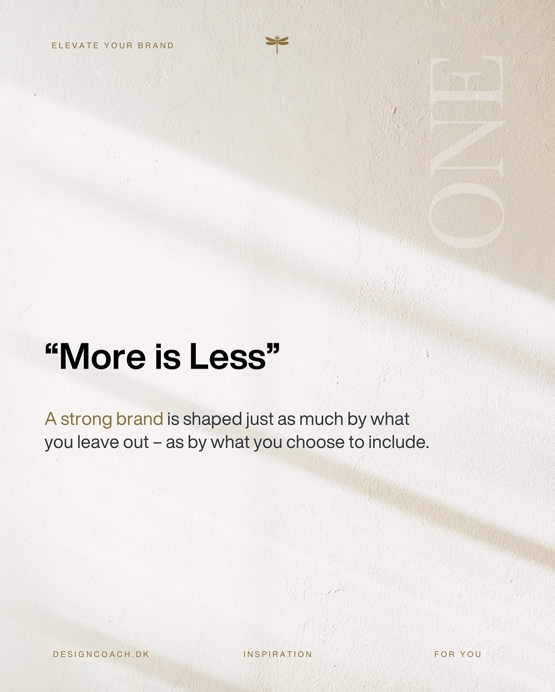 Many believe a strong brand requires more services, more messages, more visibility.
But the opposite is often true.

Clarity comes from what you don&rsquo;t do.
 And authenticity can&rsquo;t be declared &ndash; it has to be felt in every interaction.