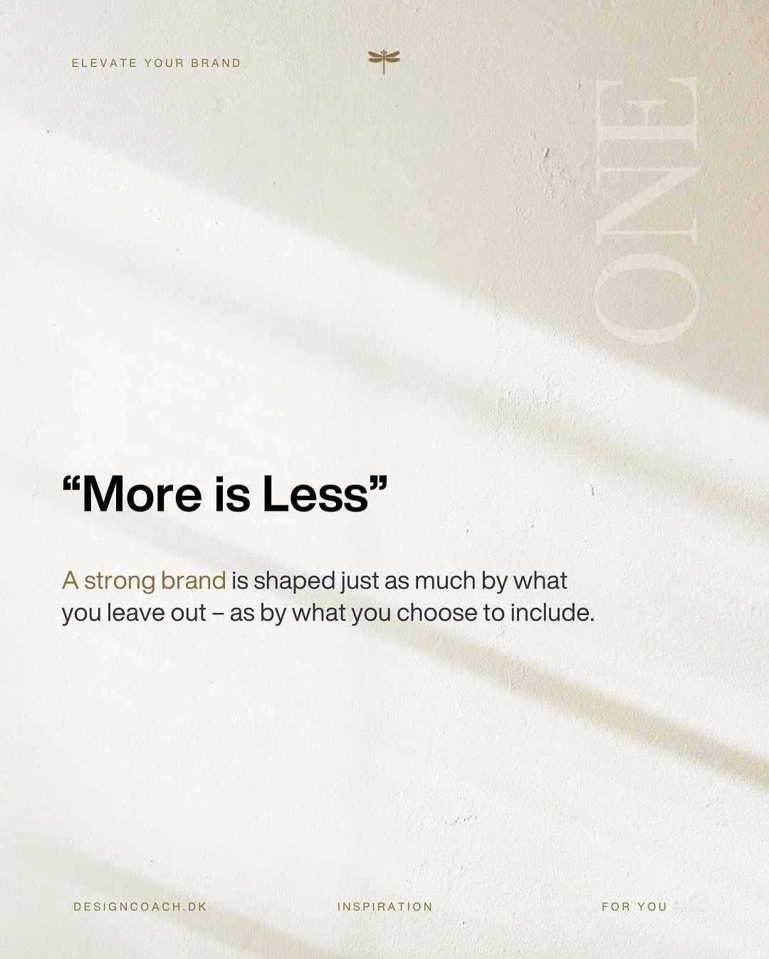 Many believe a strong brand requires more services, more messages, more visibility.
But the opposite is often true.

Clarity comes from what you don&rsquo;t do.
 And authenticity can&rsquo;t be declared &ndash; it has to be felt in every interaction.