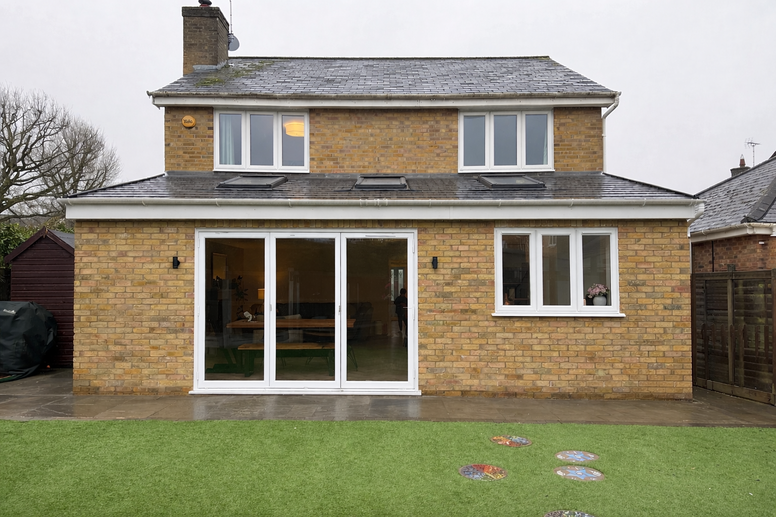 Excellent example of a beautiful rear extension that blends in seamlessly with the existing property.