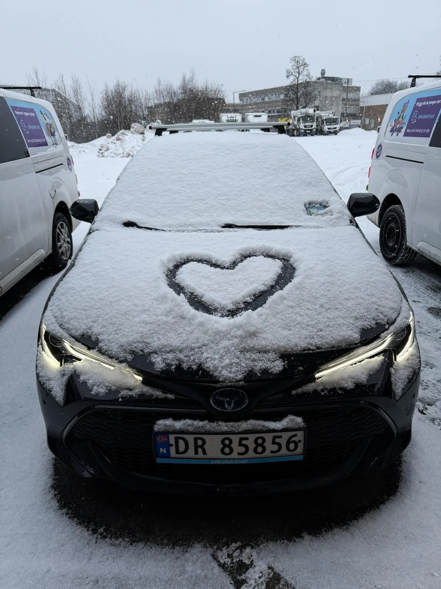 Det sn&oslash;r i dag. Heldigvis slipper du &aring; eie bilen som takler det☺️

#bilkollektivet #corolla