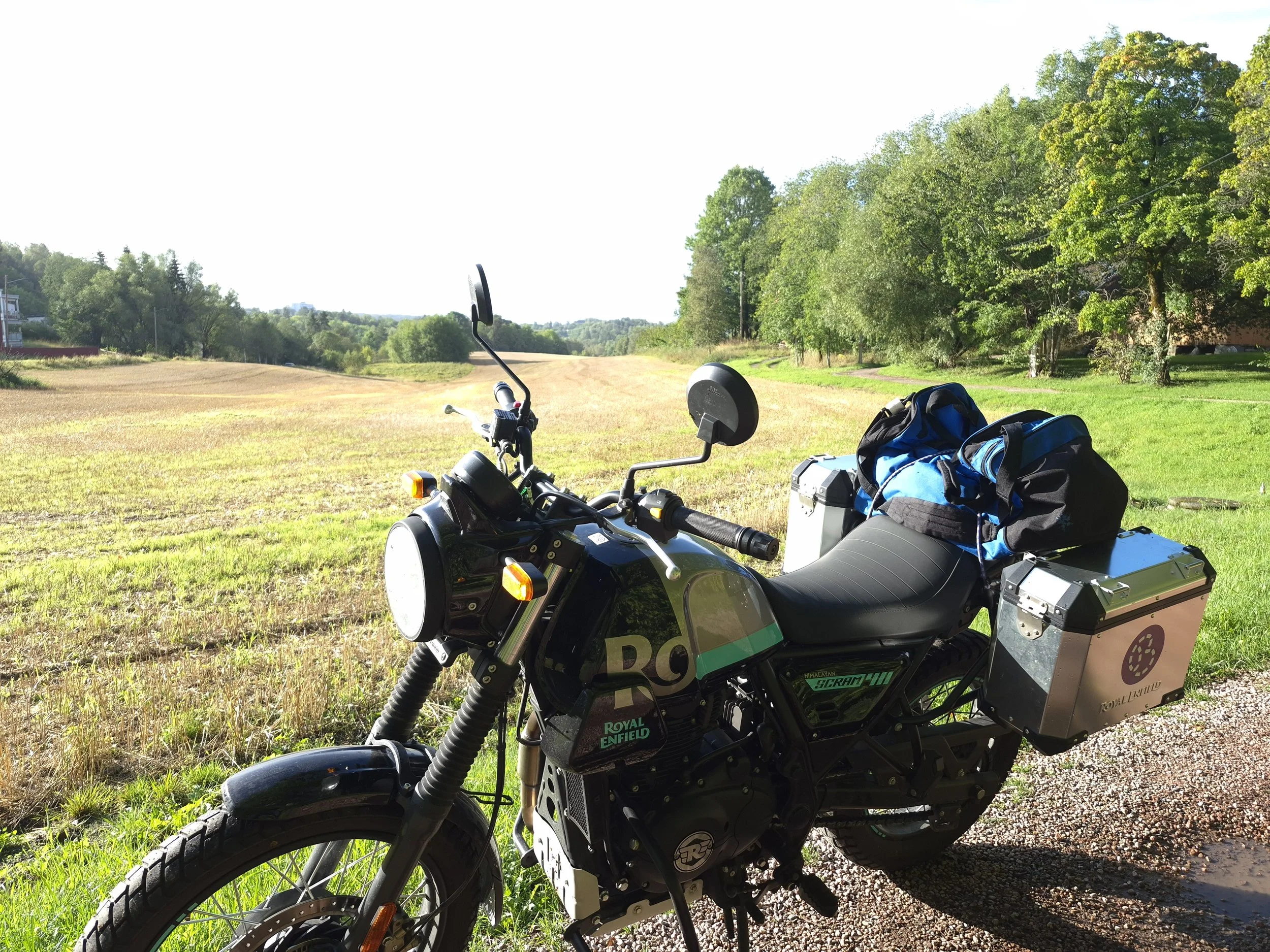 Vårslipp på motorsykkel og taktelt