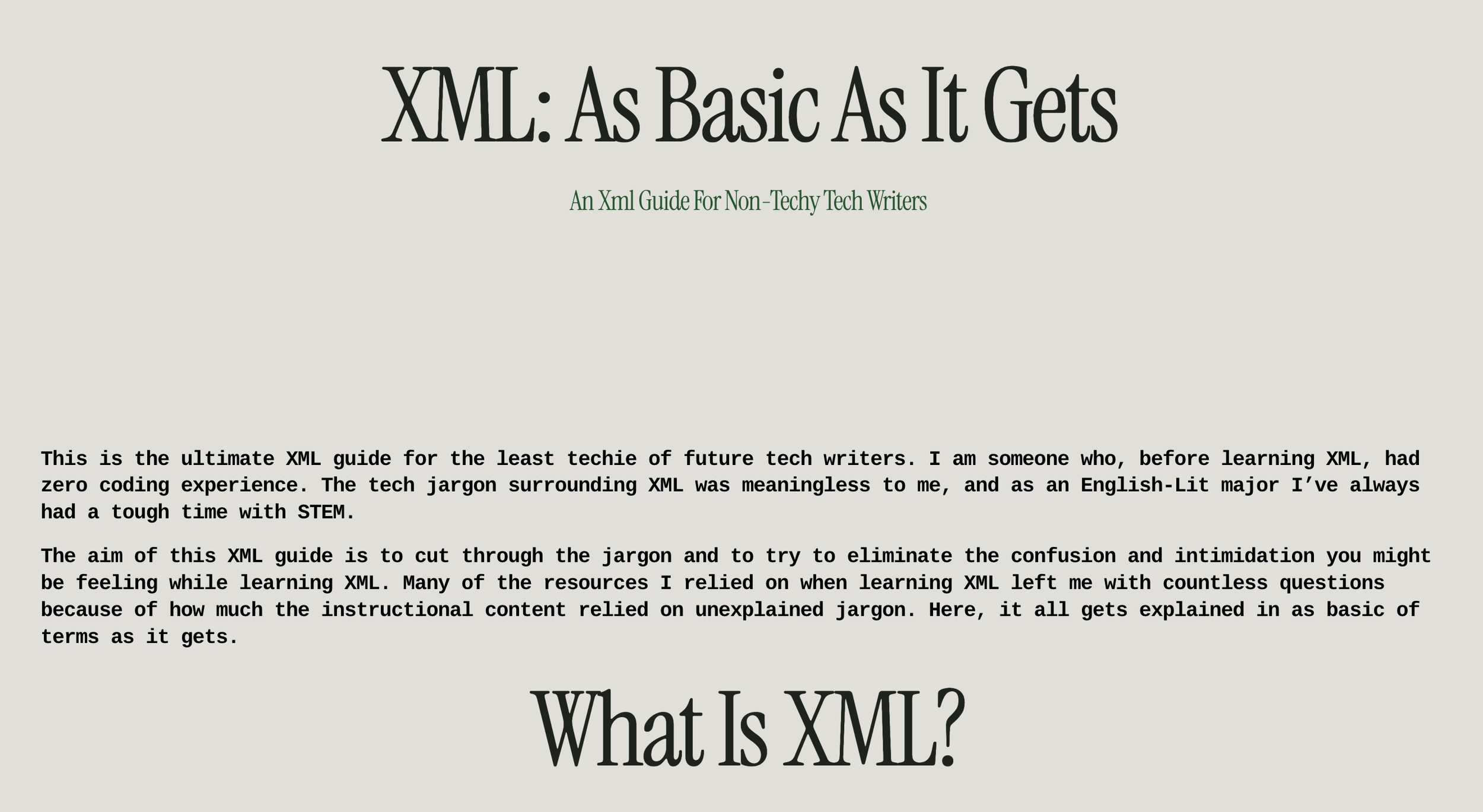 XML Guide