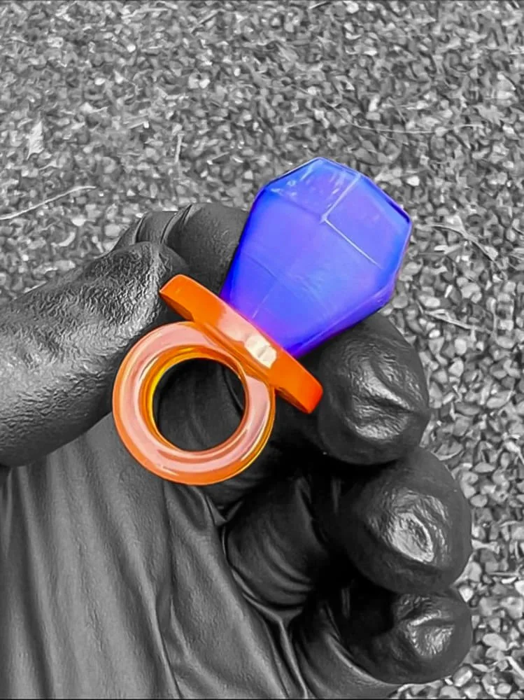 J Smart Glass Shop Pendants Ring Pop Purple and Orange.jpg
