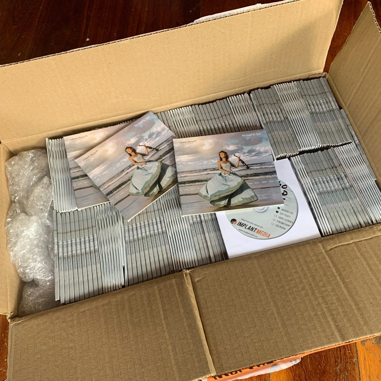 My CDs arrived!! Just in time to go up to @@yungaburrafolk  with me and the @kinfolkorkestar  this weekend and then the album launch next weekend! Yay!
 My heartfelt thanks to so many people who made this album happen. I'll do a proper dedicated tha