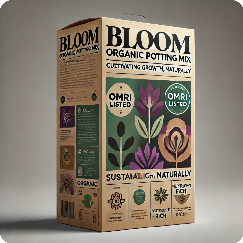 Bloom Organic Potting Mix box