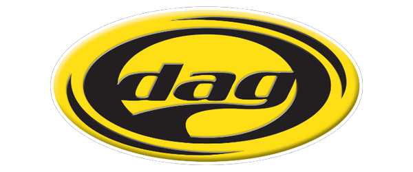 A logo with the word 'tag' in black lowercase letters inside an oval shape with a yellow background and black outline.