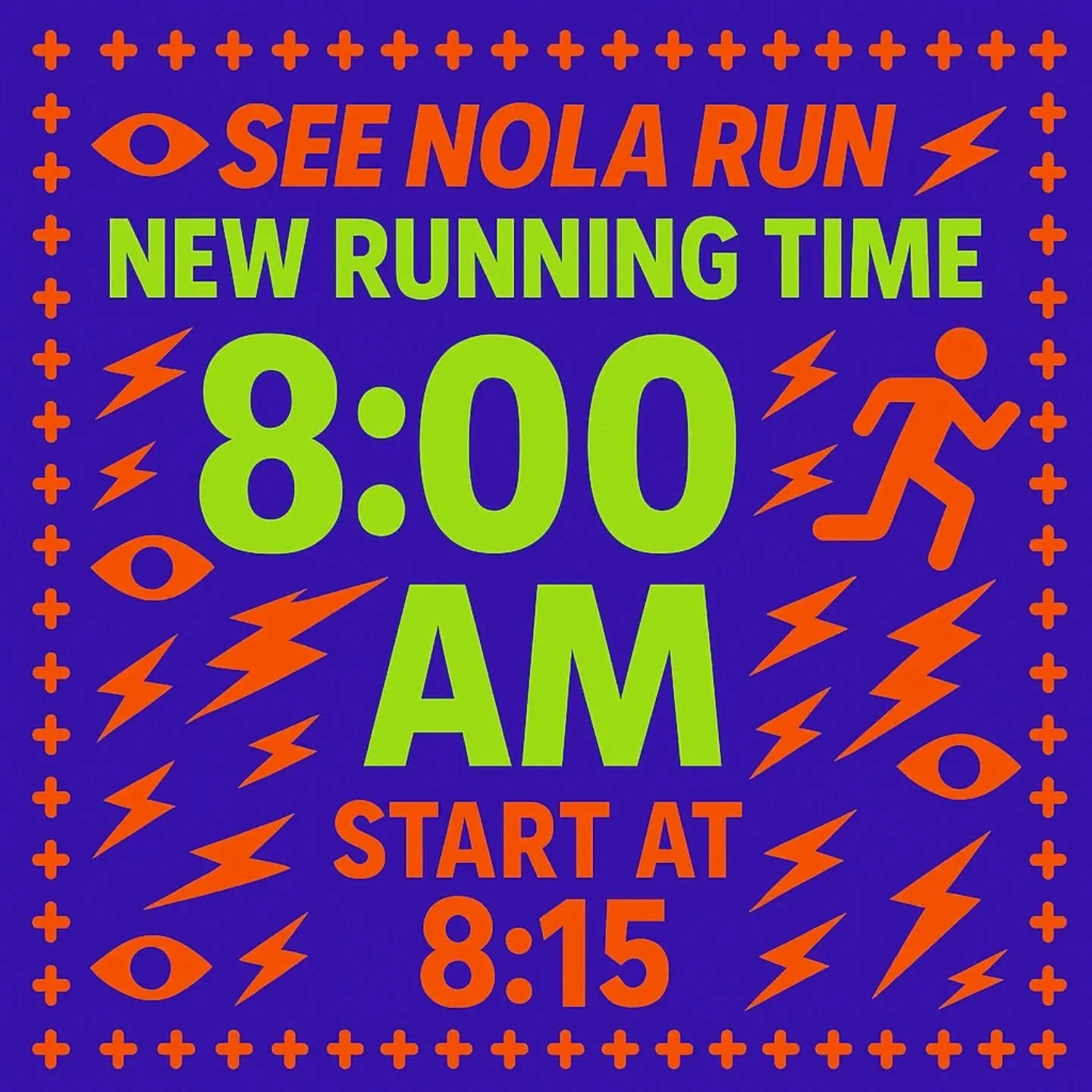 βοΈ New Summer Hours!
We’re kicking things off earlier to beat the heat —
Meet at 8:00 AM, run starts at 8:15.
Let’s move, NOLA π‍βοΈβ‘ #SeeNolaRun #RunNOLA