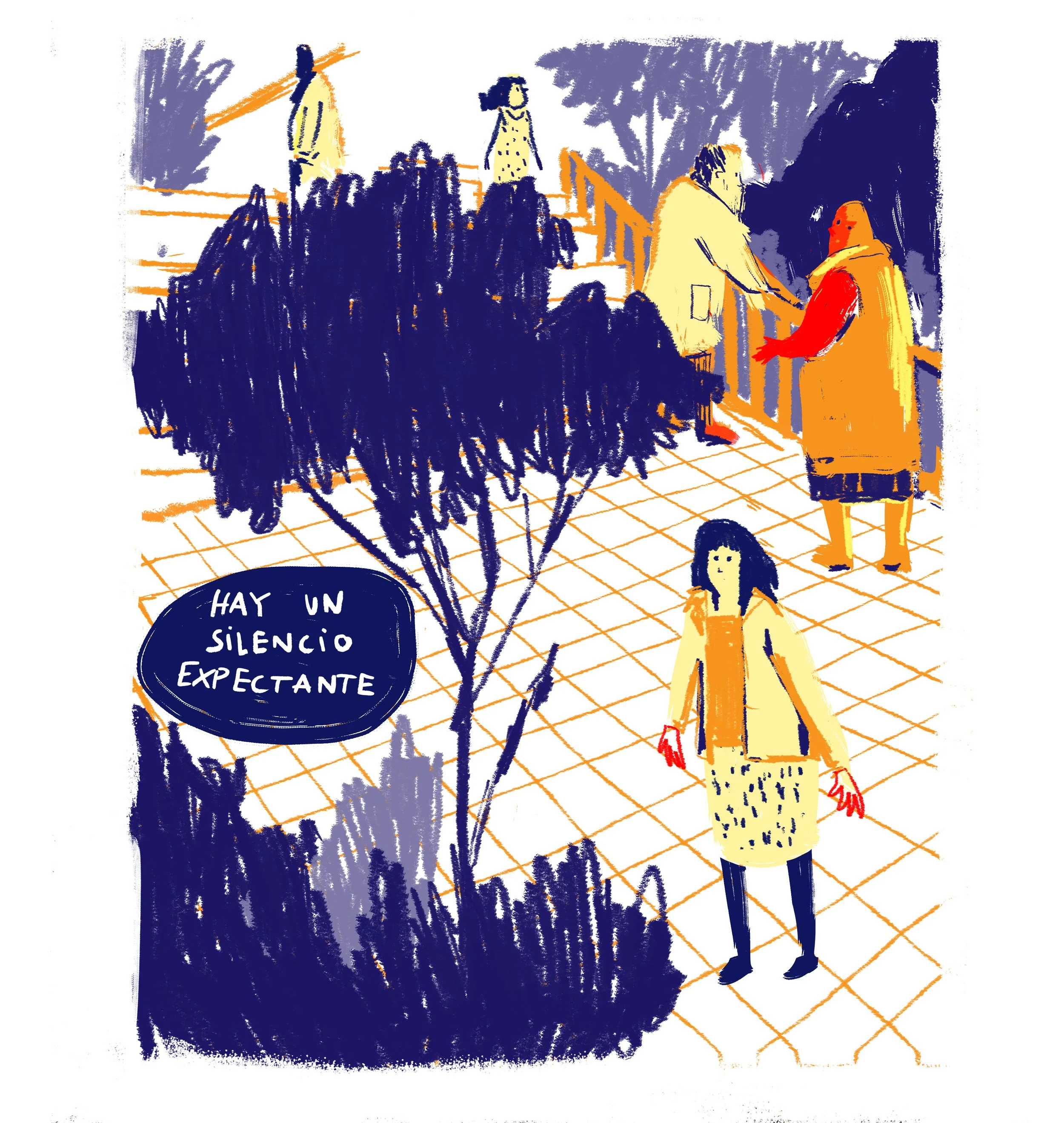 There’s a deep silence

