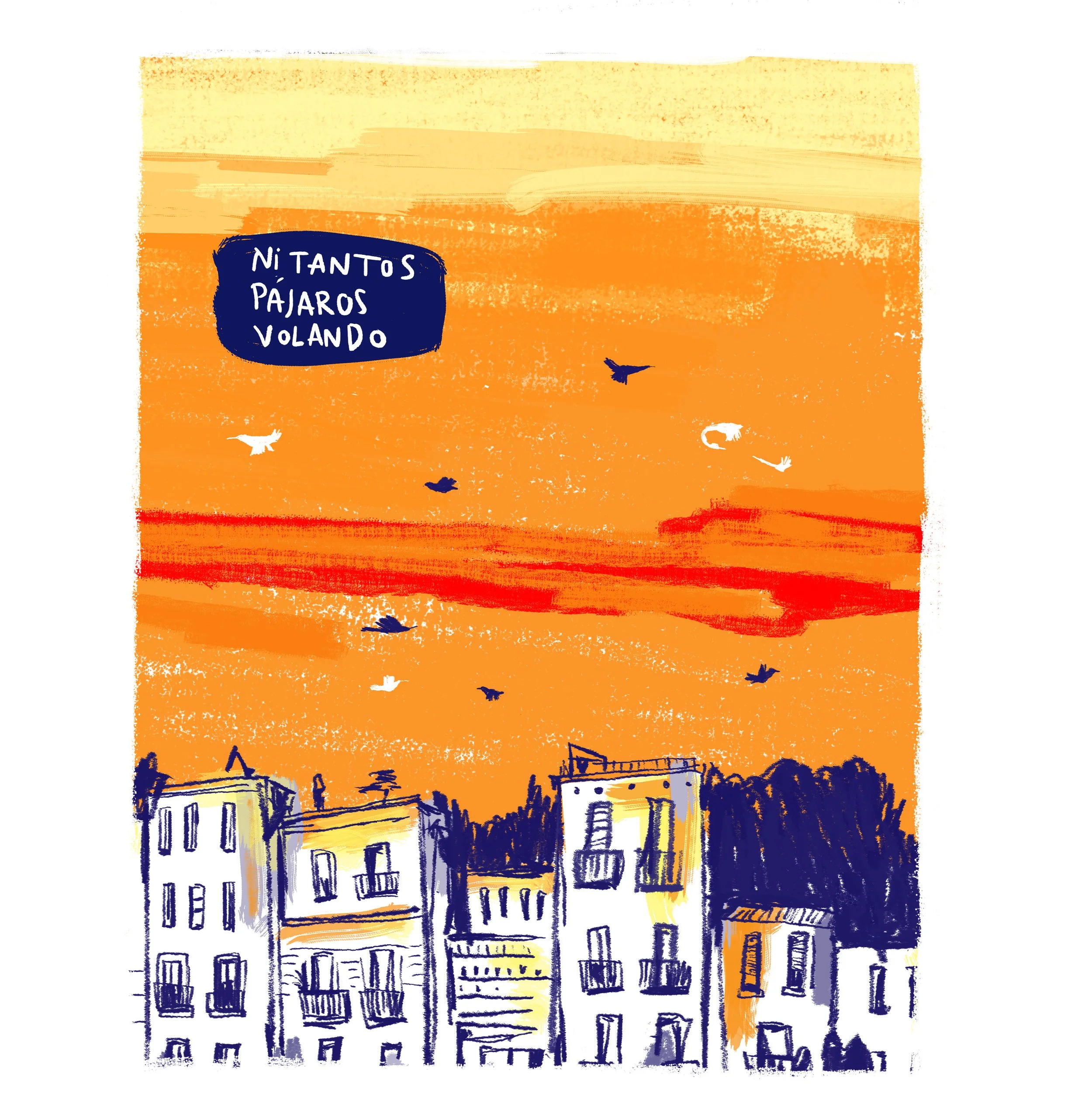 Or the many birds flying