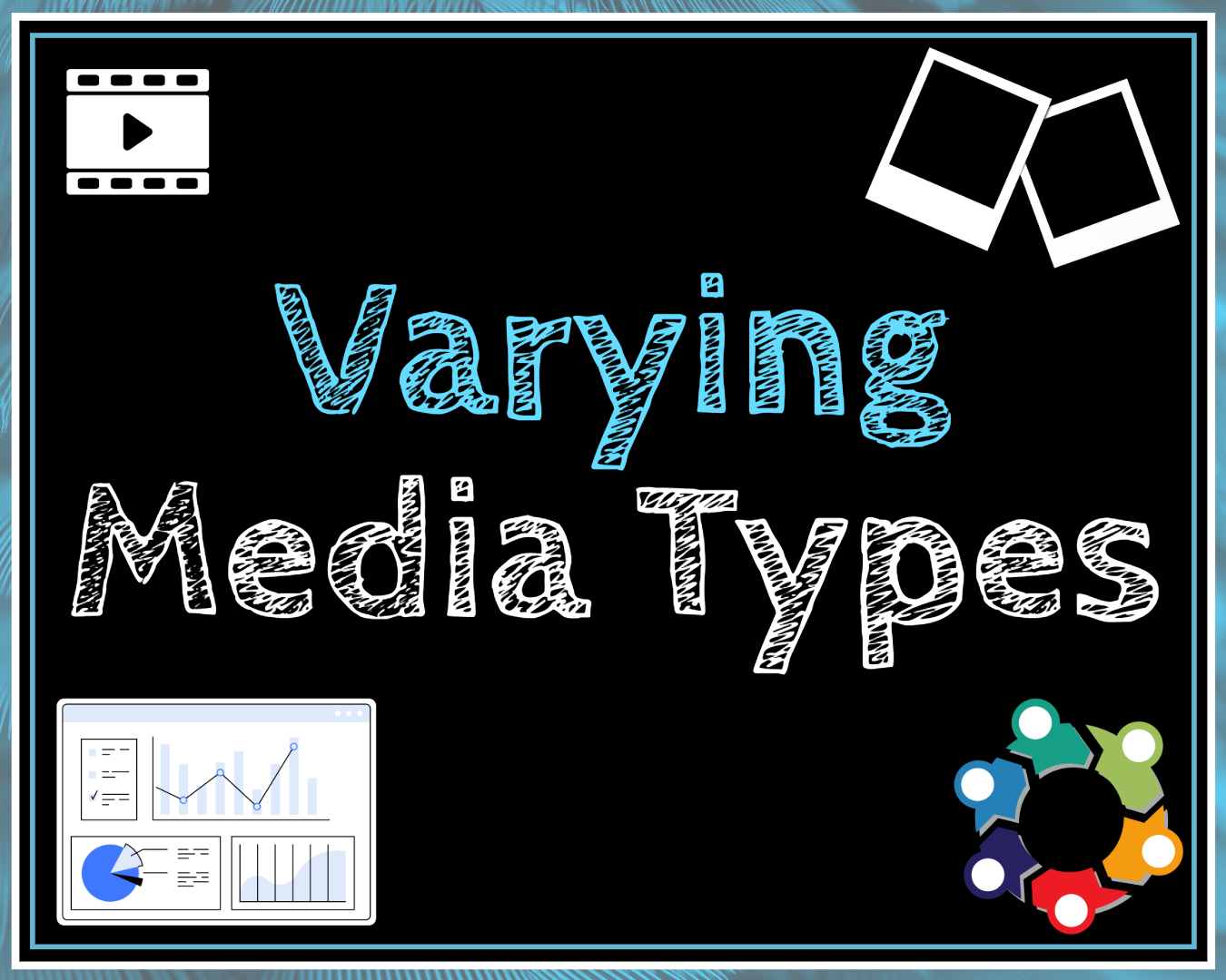 Infographic representing the need for varying media types to enhance SEO on a website