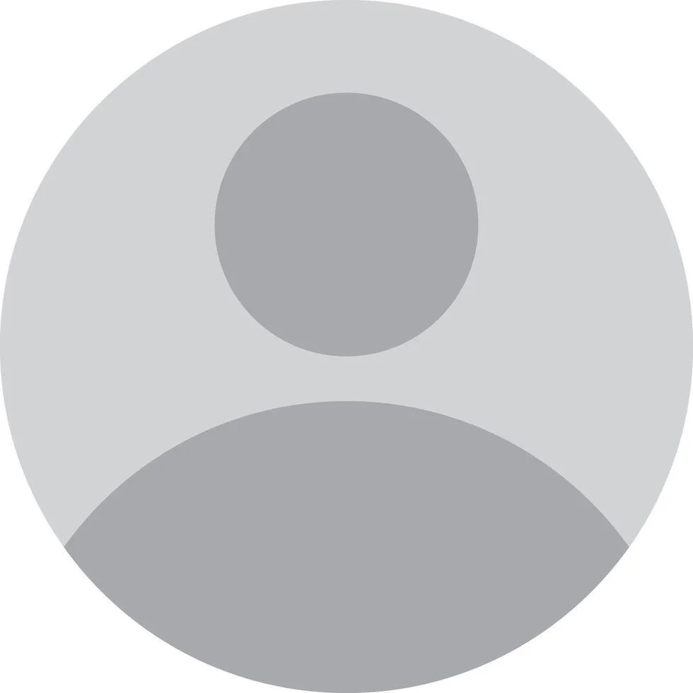 Gray generic user icon on a light background