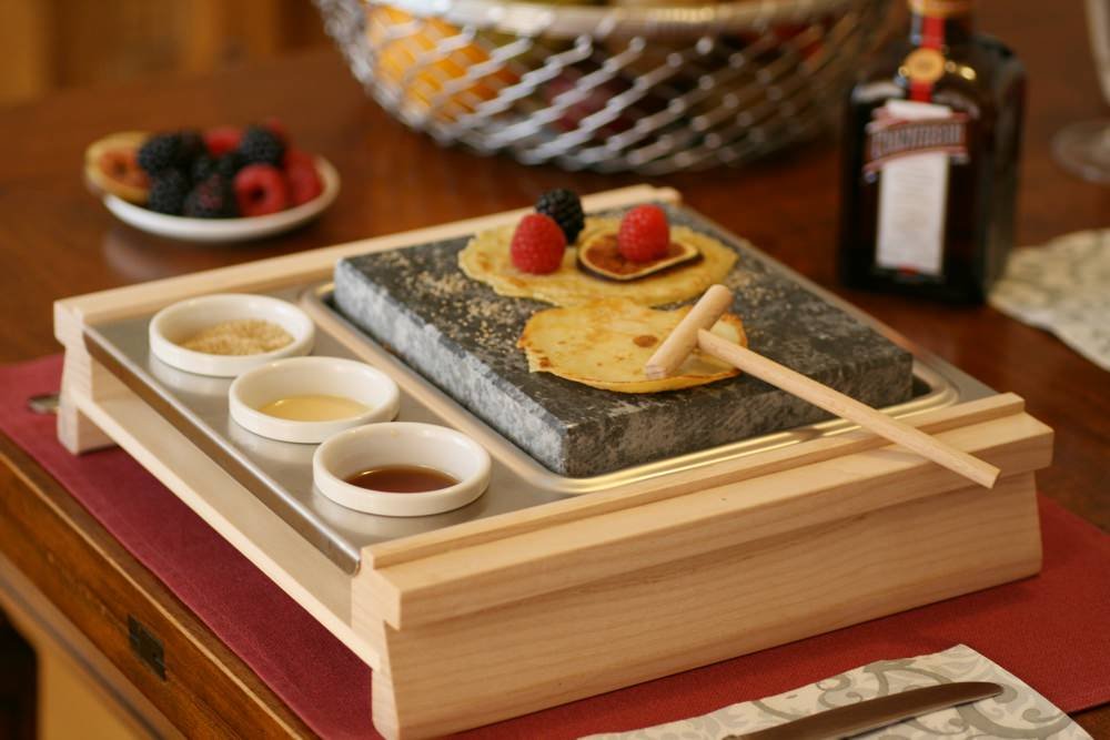 Crêpes-Hölzchen für den Heißen Stein