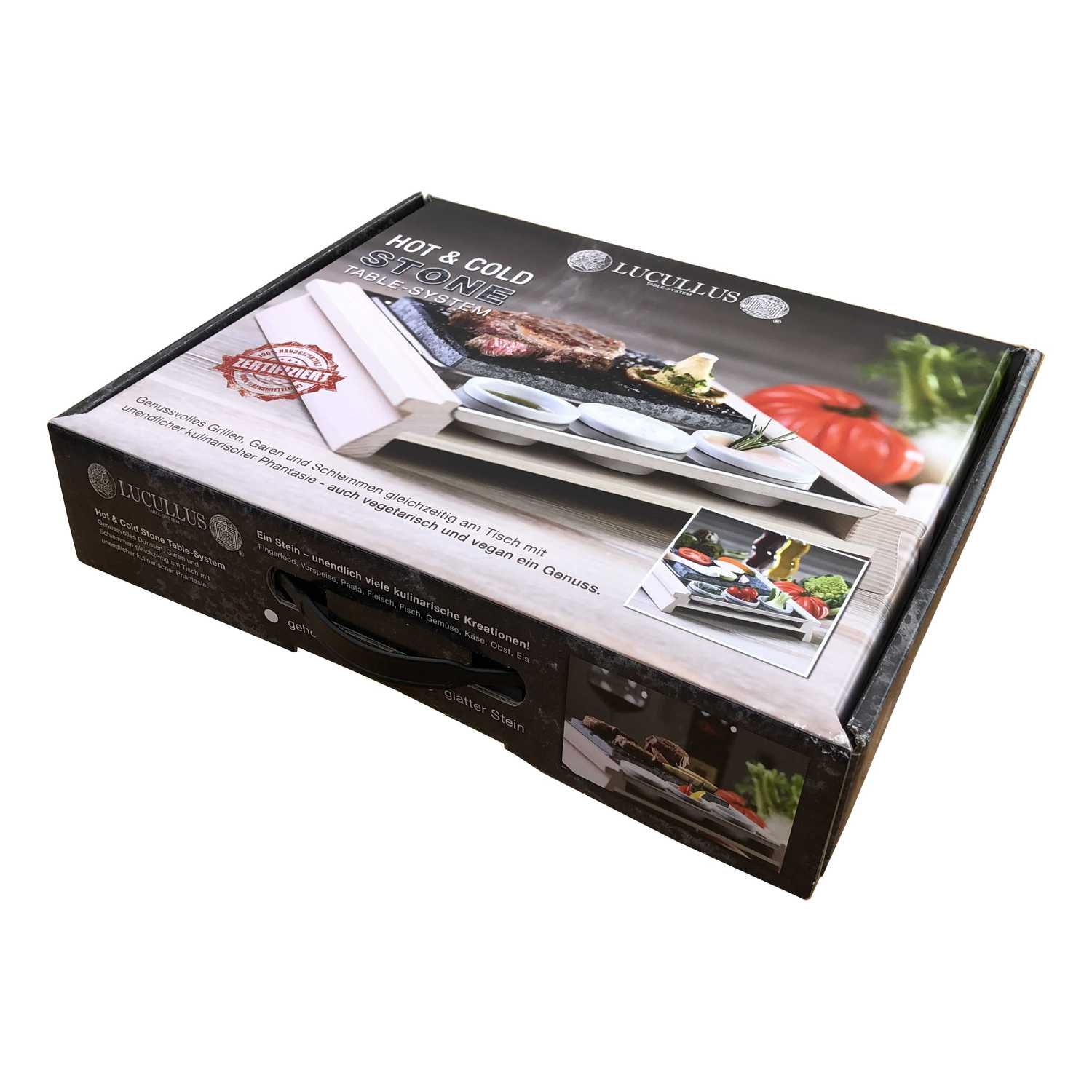Heißer Stein hotstone.cooking Set im Geschenkekoffer