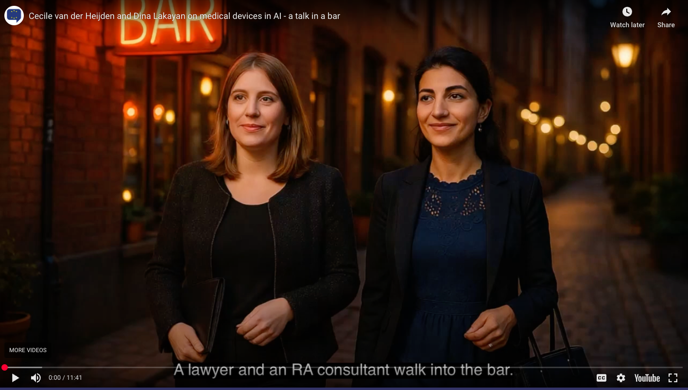 Cécile van der Heijden on AI Act and MDR