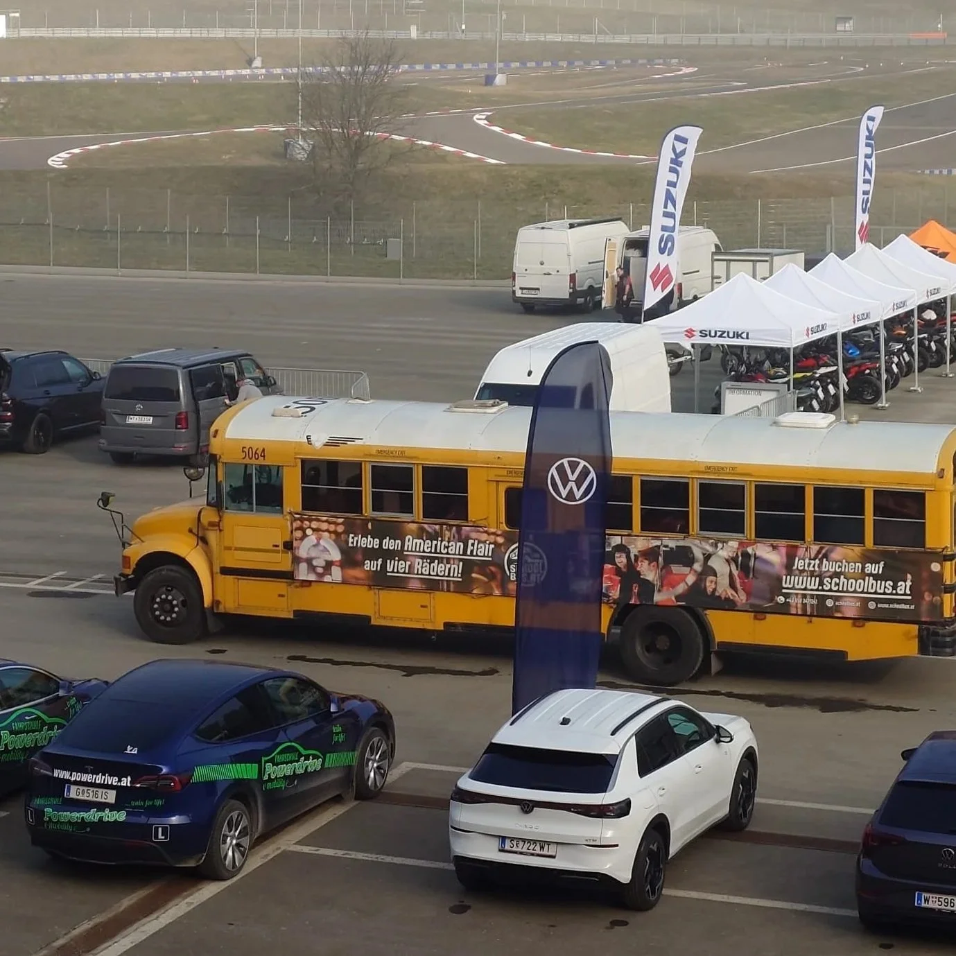 Schoolbus am Red Bull Ring