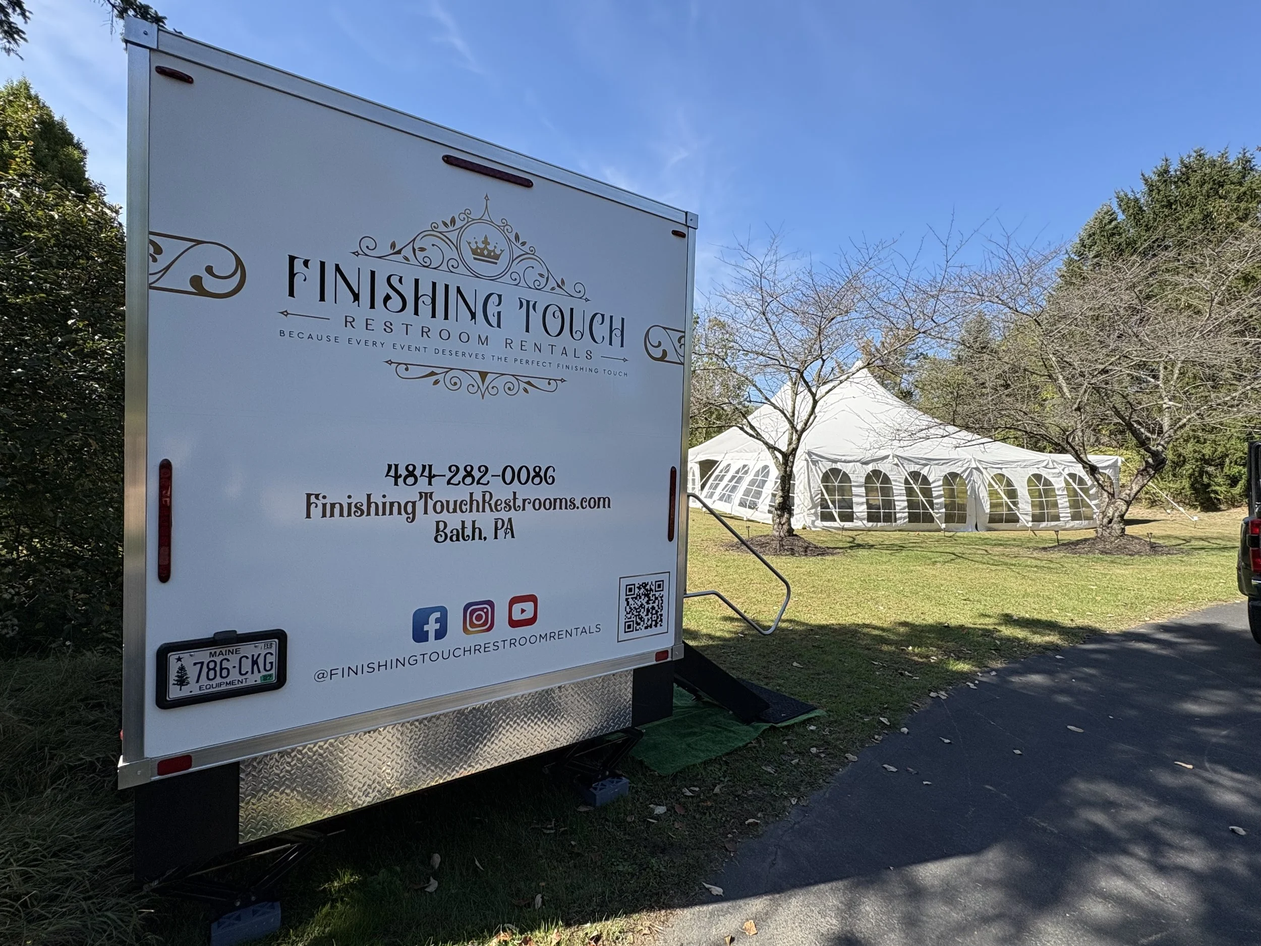 Finishing Touches Restroom Trailers Two Person Luxury Restroom Trailers