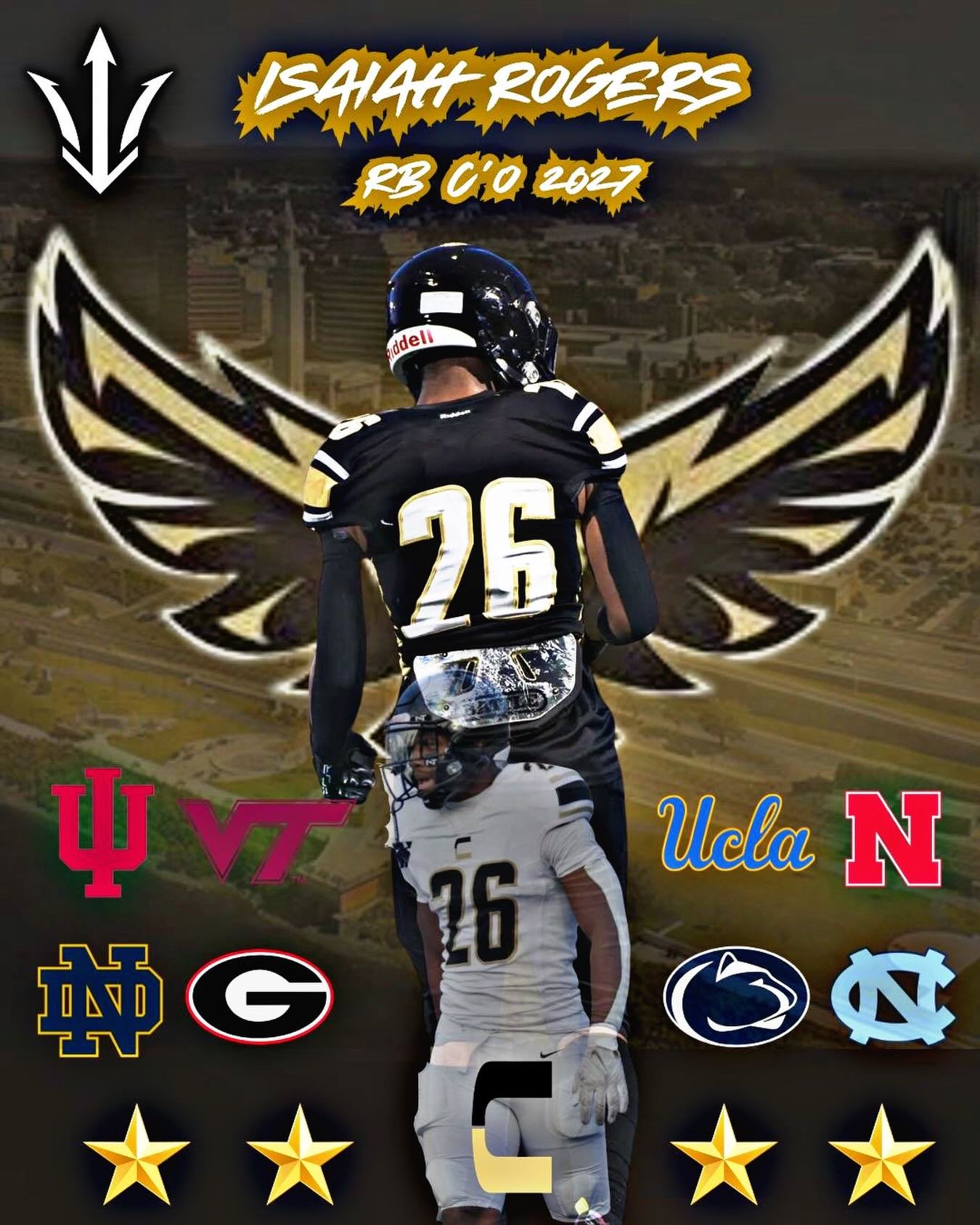 Player Spotlight: Isaiah Rogers⭐️⭐️⭐️⭐️

Isaiah Rogers is built different. The patience in the backfield, burst through the hole, and the vision to turn a small crease into a house call. Every carry is physical. Every rep is intentional. He runs with