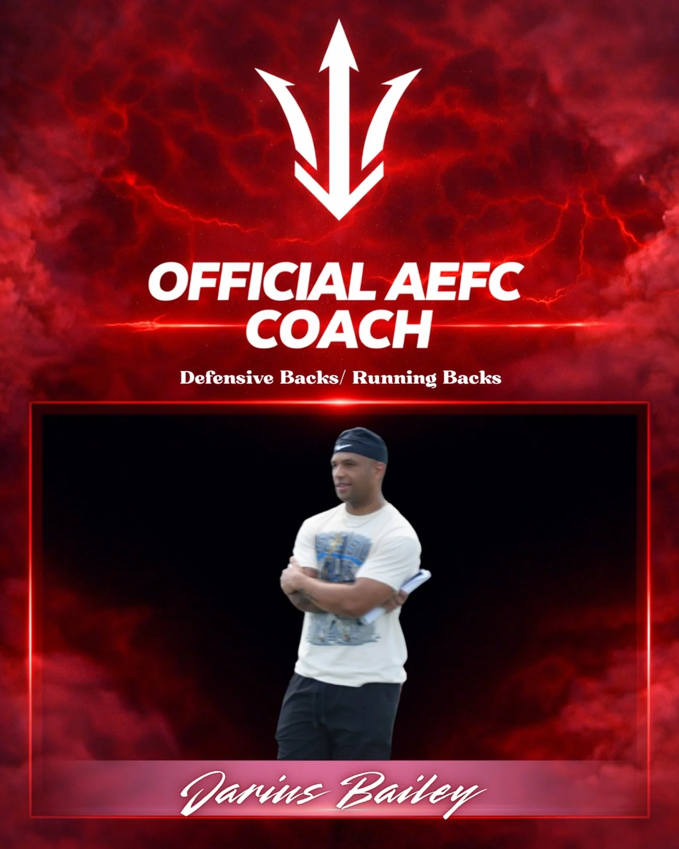 🚨 YEAR 2. WELCOME TO AEFC COACH JARIUS BAILEY 🚨🔱

Jarius Bailey joins Ascension Elite for Year 2, bringing a different level of intensity to the field.

A three-year starter and two-year captain at WestConn, Jarius earned Preseason All-New England