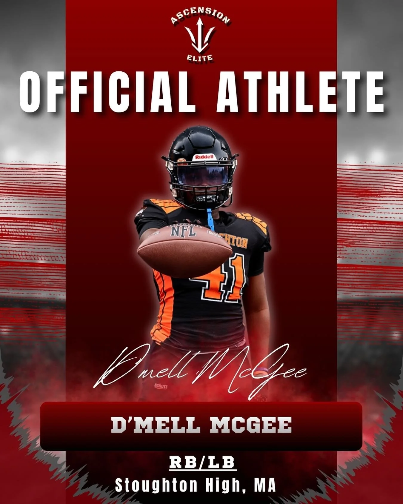 🔥 OFFICIALLY LOCKED IN: D&rsquo;mell McGee is ready to make an impact on both sides at the Ascension Elite Showcase!

Out of Stoughton High (MA), this RB/LB brings physicality, speed, and toughness. A versatile athlete who plays with intensity every