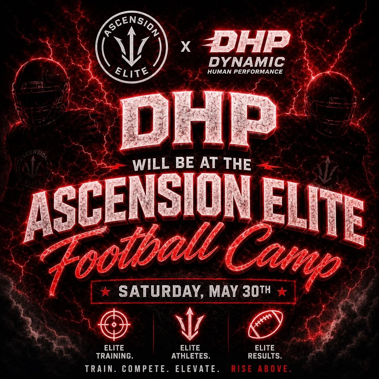 ‼️CALLING ALL ATHLETES‼️

Dynamic Human Performance will be in the house with a tent set up at AEFC. They may even have an interactive surprise for you👀 

Make sure to stop by and see them this Saturday 🔥