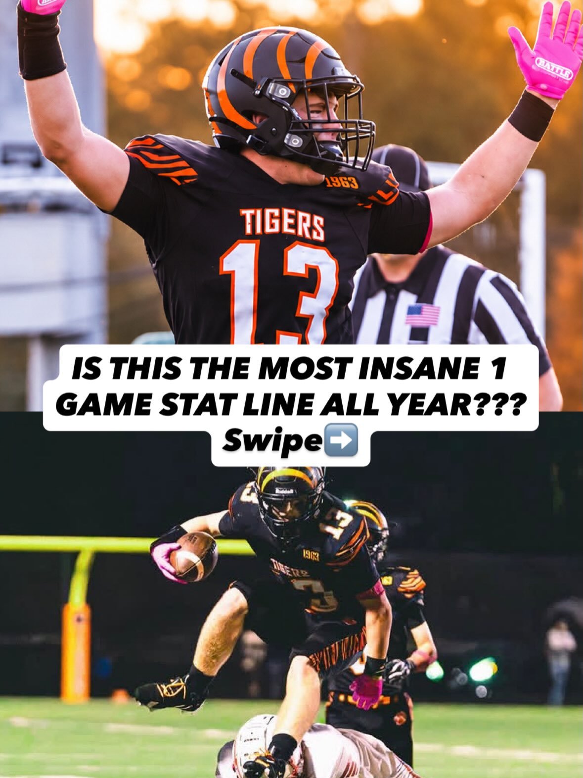 AEFC MVP NOAH HAMBLEY HAS BEEN FLAT OUT BALLING👑🔥

- 3 Int&rsquo;s returned for 6️⃣
- 6 Total TD&rsquo;s
- 234 All-Purpose yards

IN ONE GAME🤯 Is this the most insane stat line in all of football this year??? Anyone seen any crazier? Let us know⬇️