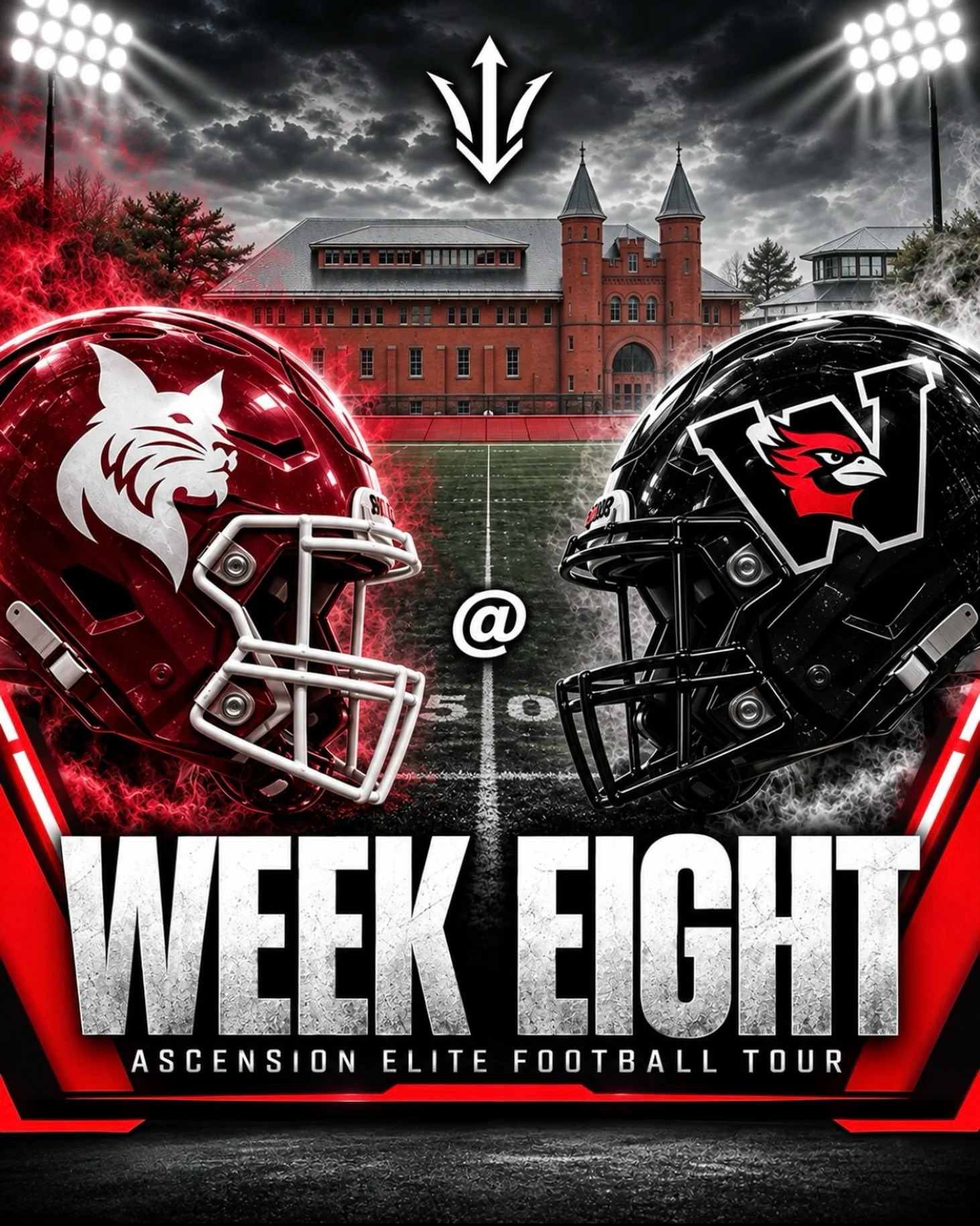 🚨 AEFT WEEK EIGHT 🚨

We&rsquo;re back in Connecticut this weekend for a HUGE NESCAC matchup! 

It&rsquo;s Homecoming Weekend at Wesleyan University as the Cardinals welcome the Bates Bobcats for College GameDay in Middletown. 

The Ascension Elite 