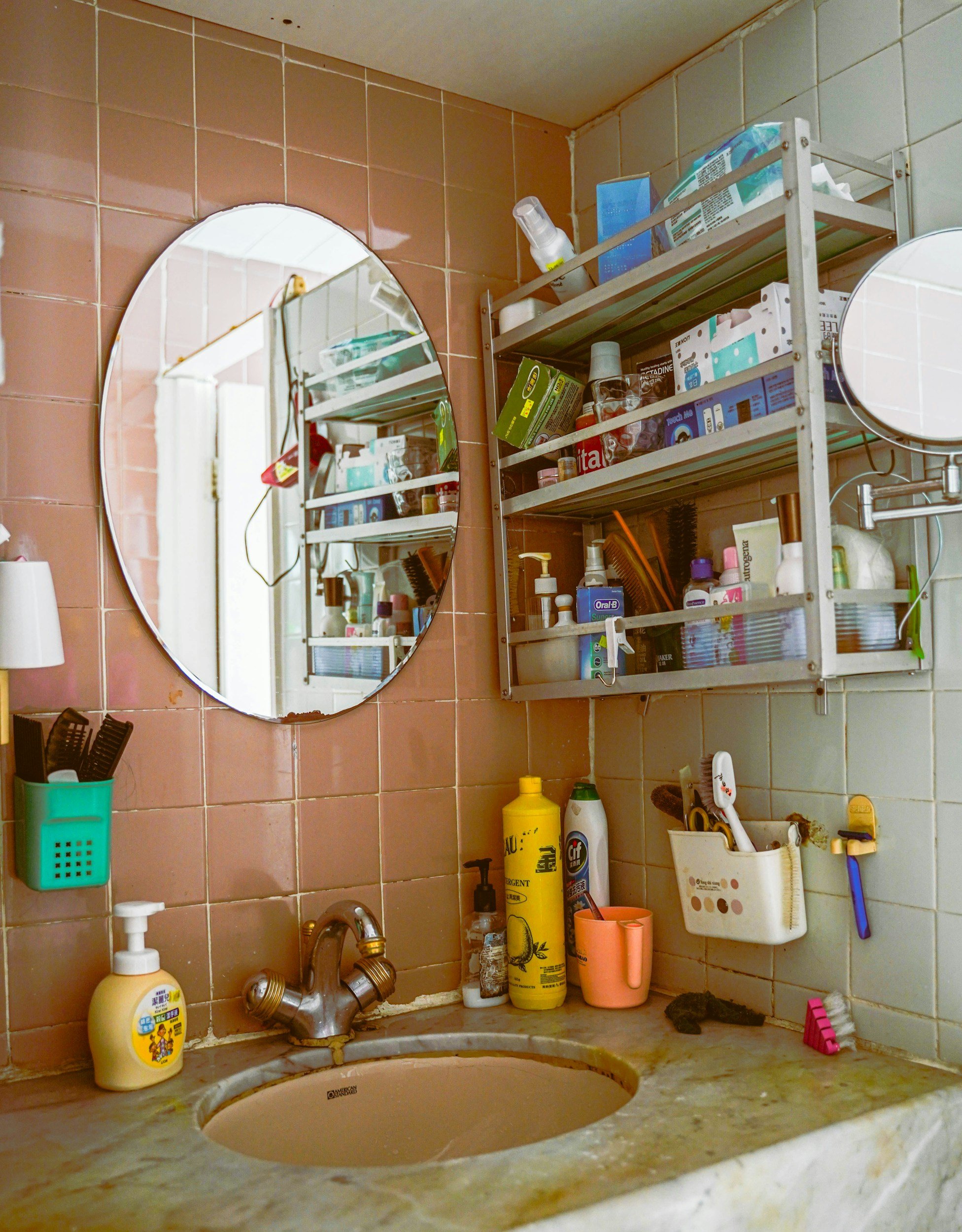 Messy bathroom sink