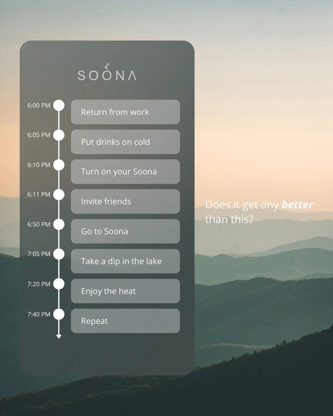 Soona, laugh, swim and repeat🔄 Does it get any better than this🤩
.
.
.
#OutdoorSauna
#GardenSauna
#Sauna
#Bastu
#Soona
#SaunaLife
#SaunaTime
#SaunaExperience
#SaunaVibes
#SweatTherapy
#HotAndCold
#WellnessRetreat
#NatureWellness
#DesignLovers
#Finn