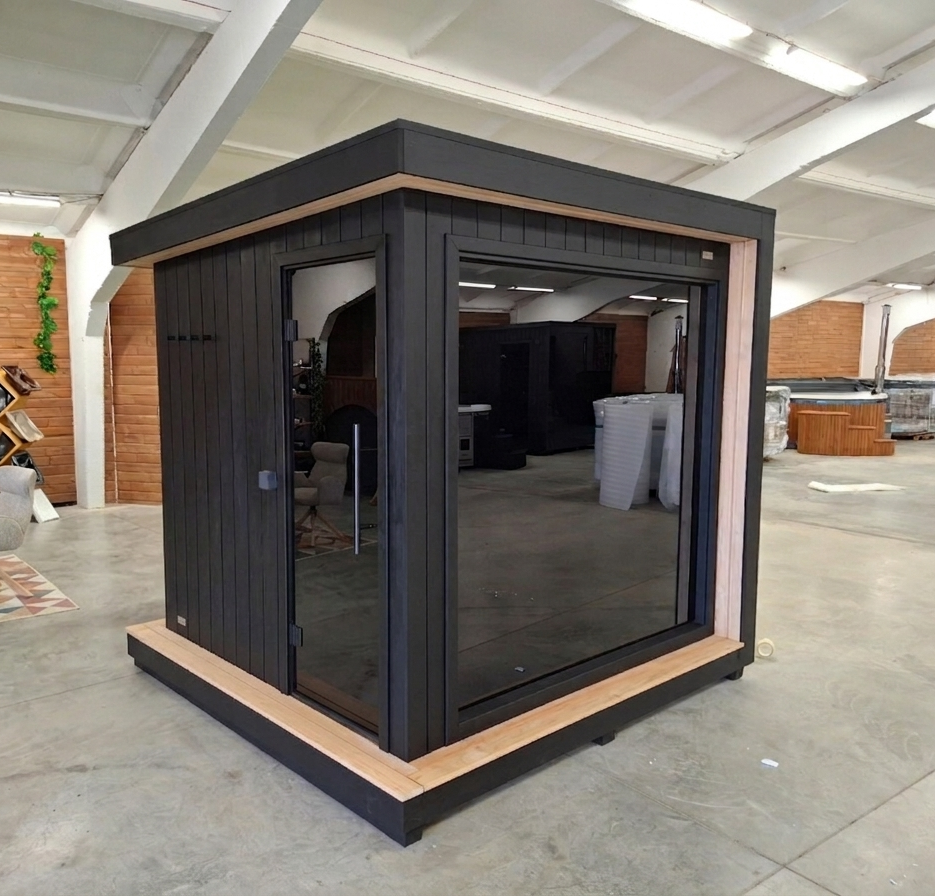 Soona design premium outdoor sauna for customers in Sweden, Norway, Finland and Denmark. Ready-to-use, easy to install