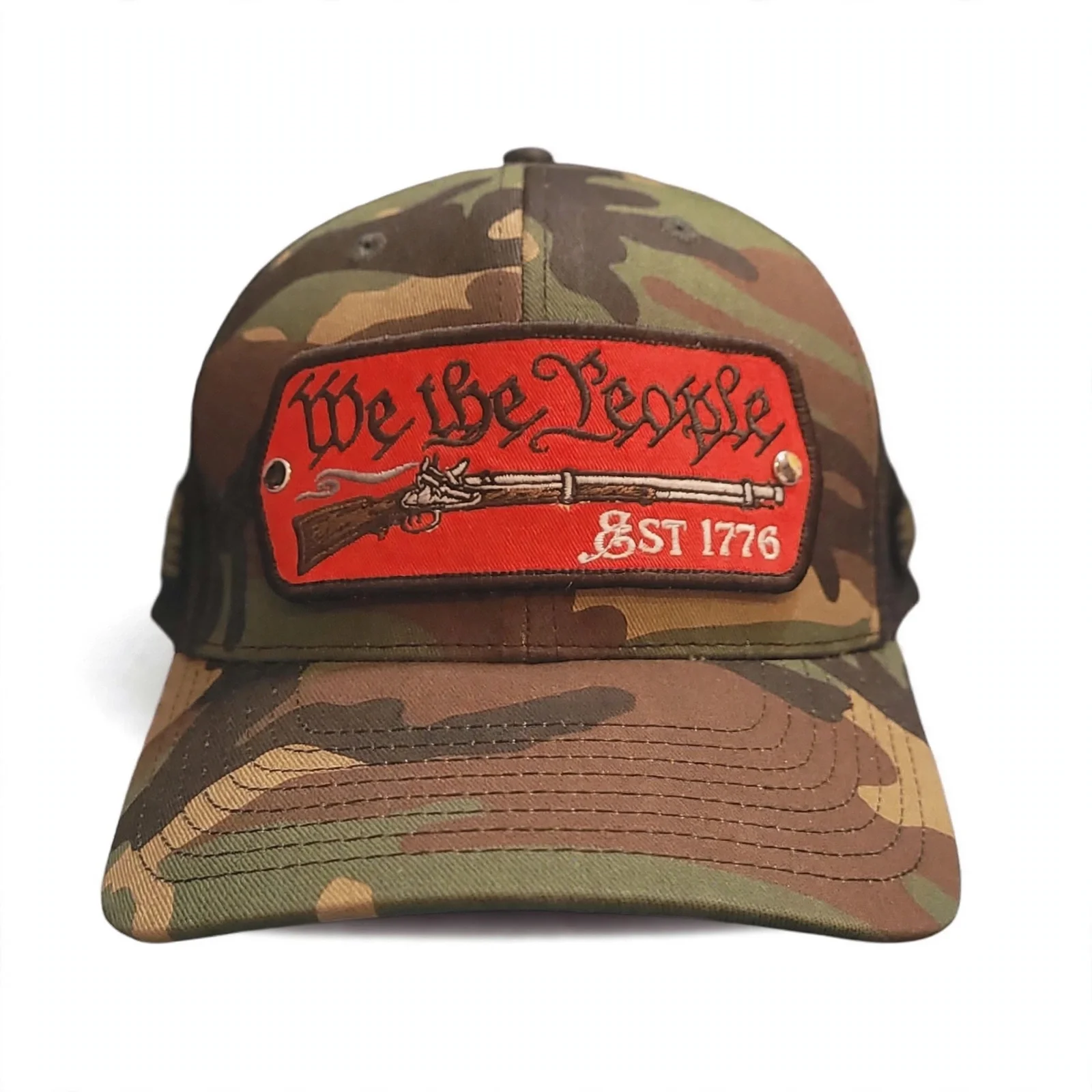 We The People Hat Riveted Patch Hat