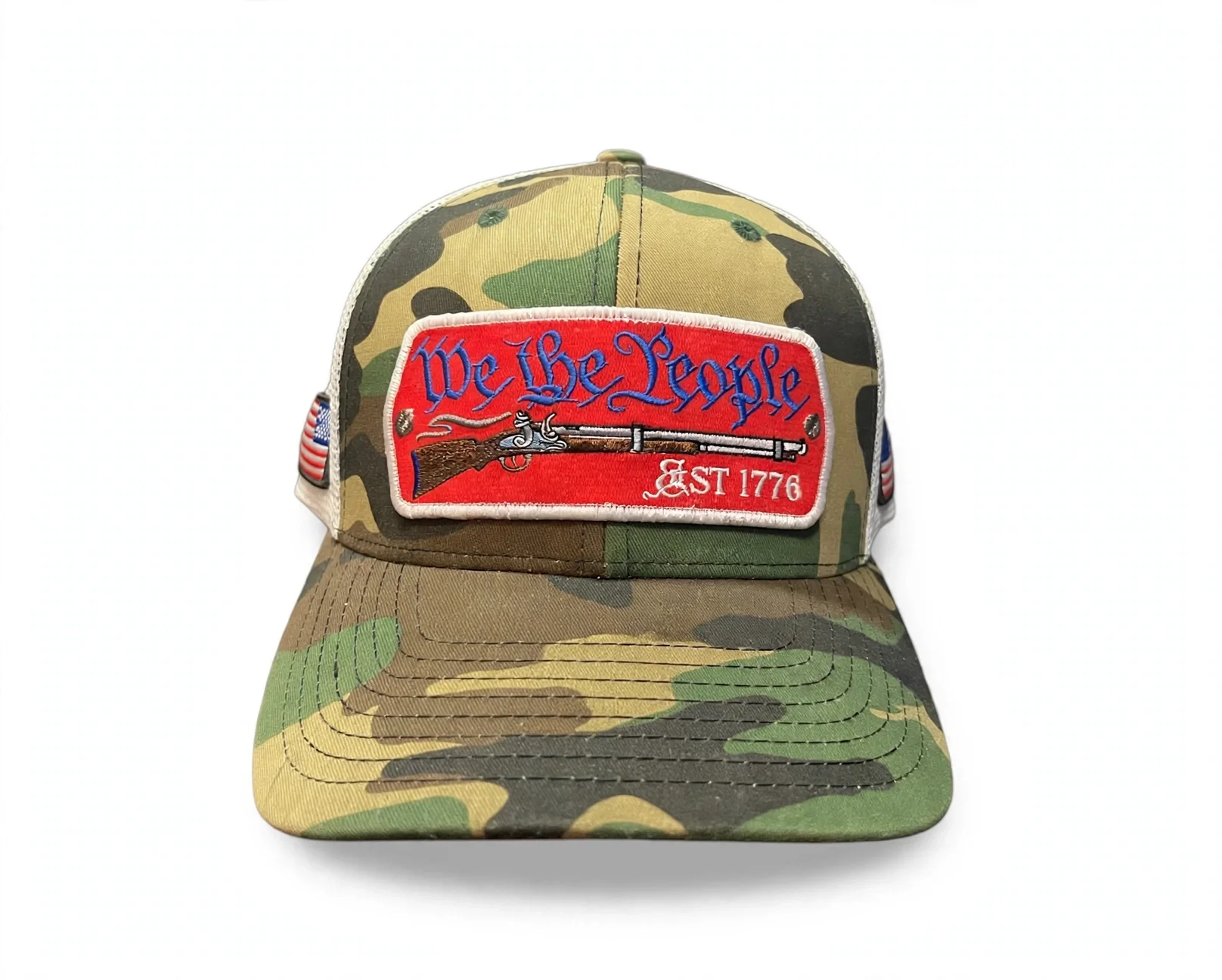 We The People Riveted Patch Hat - Red/White/Blue