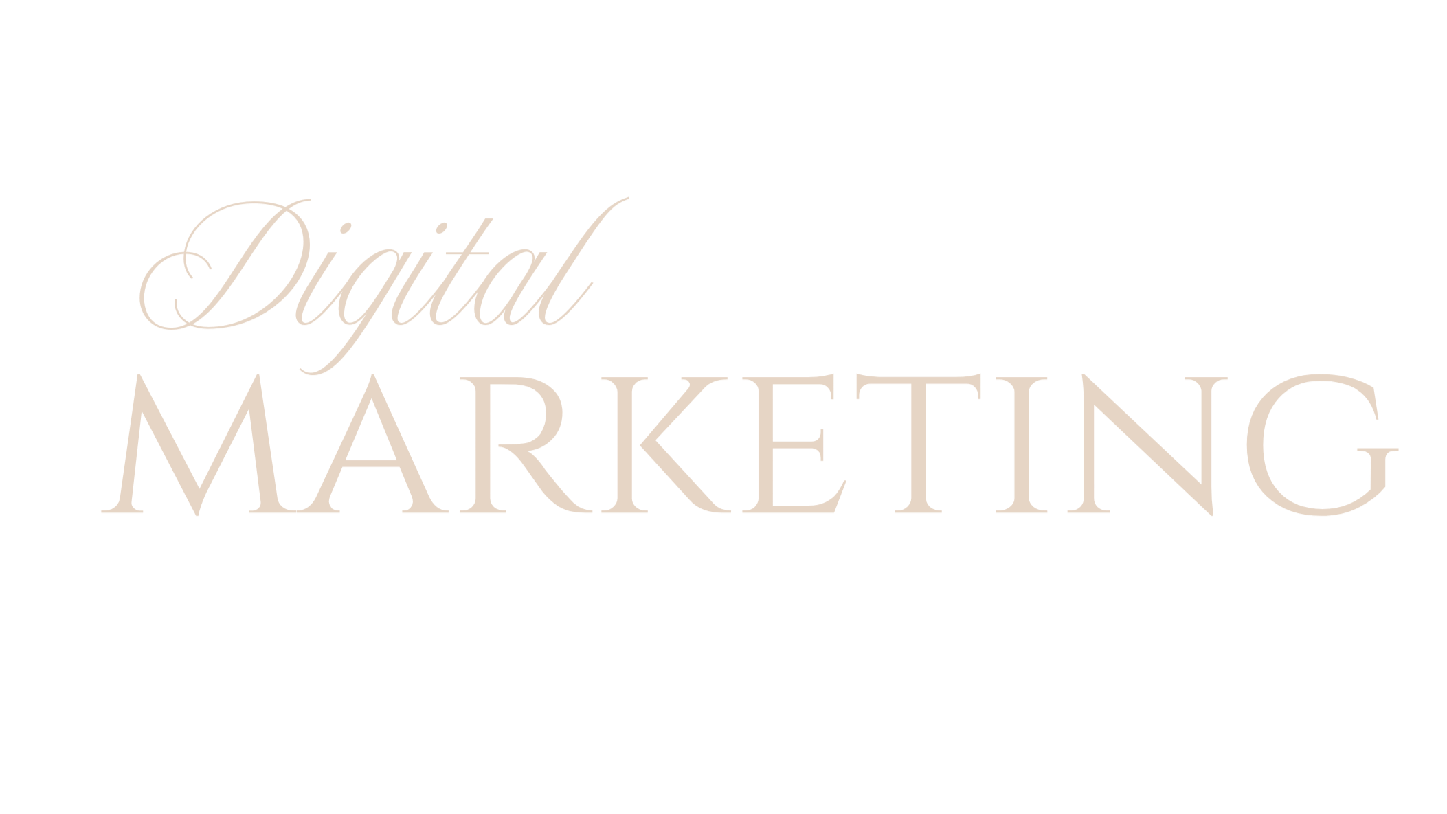 Text that reads 'Digital Marketing' on a black background with a light-colored font.