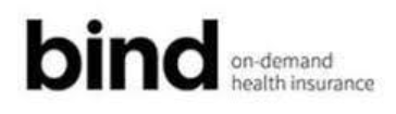 The logo for bind on-demand health insurance