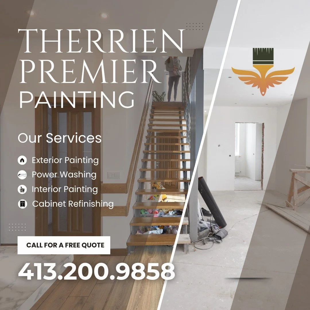 🏡 Ready to refresh your space? Therrien Premier Painting is here to help! Whether you're sprucing up the interior, tackling your home's exterior, or giving those cabinets a whole new life—we’ve got you covered.
✨ Our Services:
✔️ Exteri