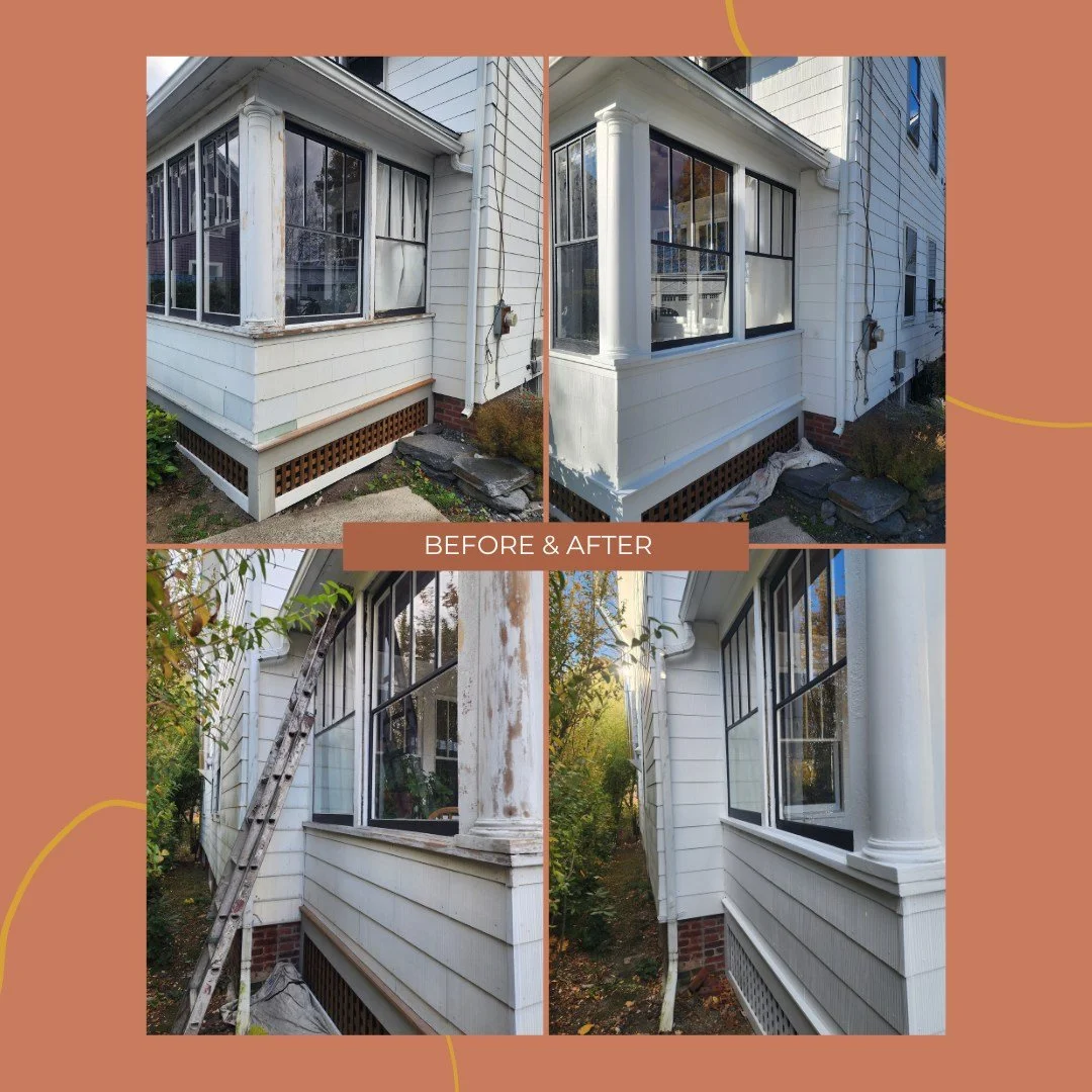 A simple transformation that brought a fresh new look to this home. Check out the before and after!
 #TherrienPremierPainting #westernmass #LocalBusiness #HomeMaintenance #northamptonma