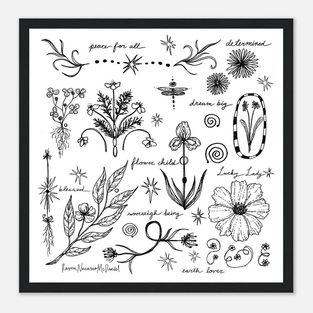 FLOWER CHILD ILLUSTRATIONS